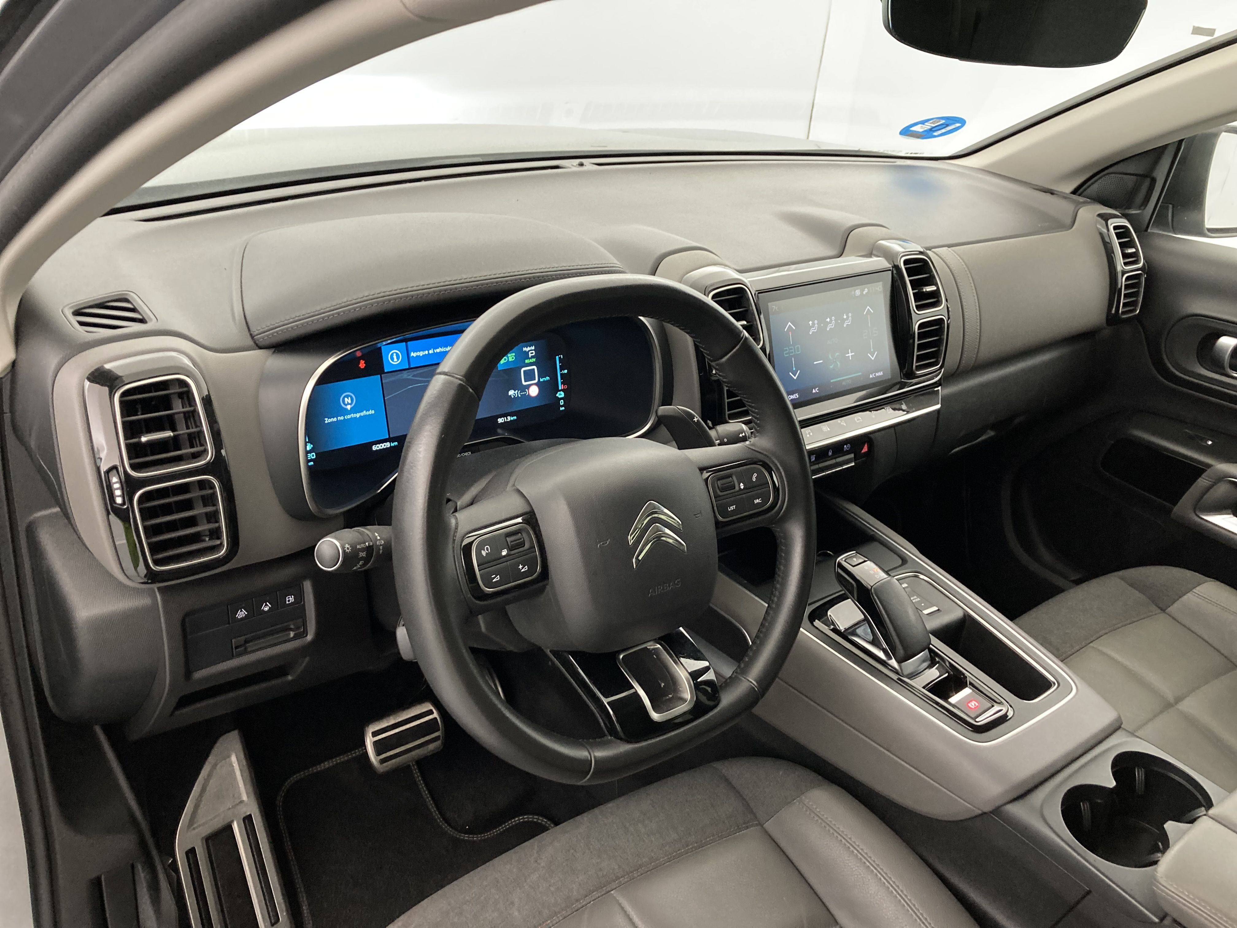 citroen c5 aircross shine 1.6 PURETECH HYBRID 225 E-EAT 2022 gris acier / negro 16