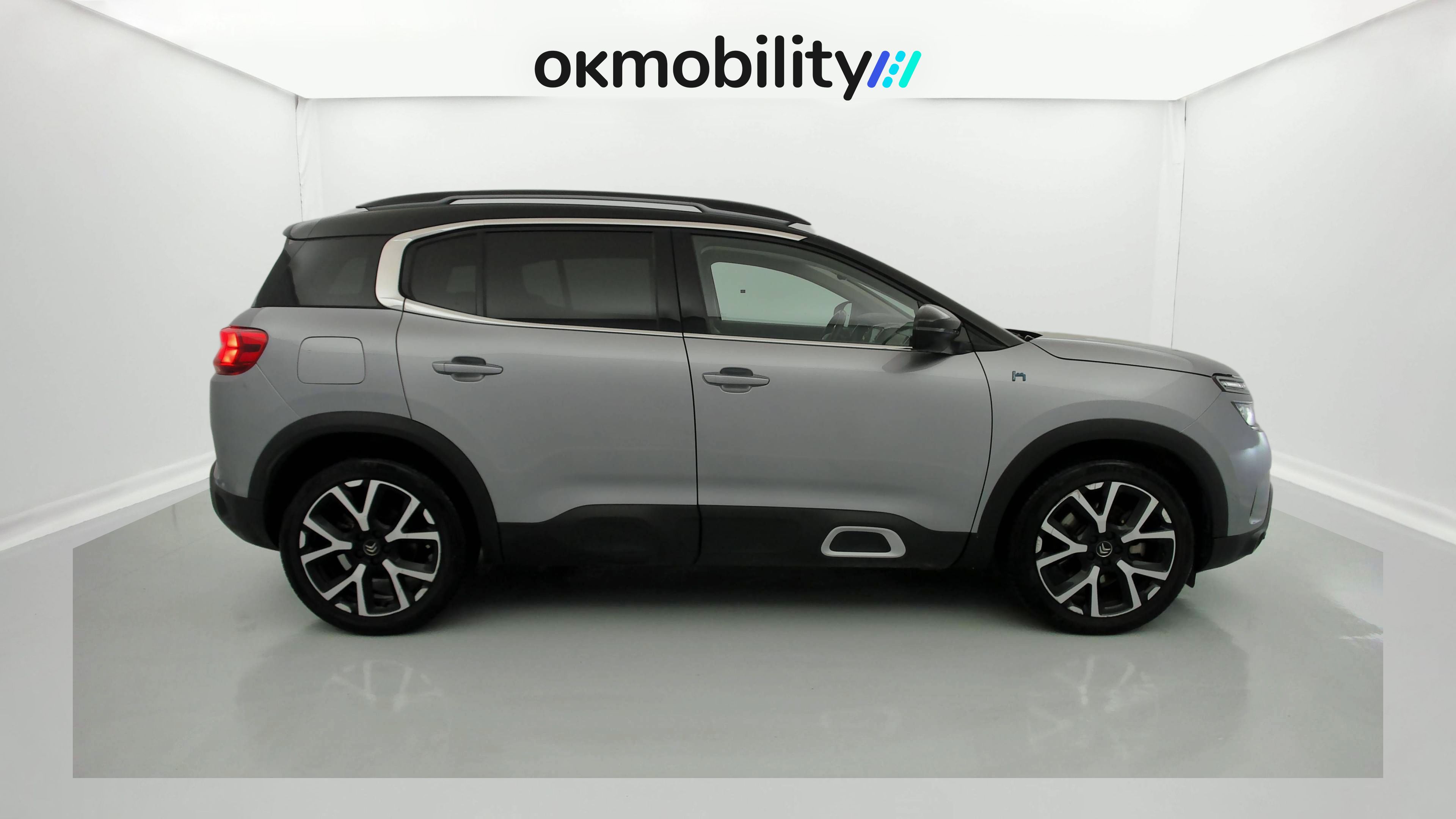 citroen c5 aircross shine 1.6 PURETECH HYBRID 225 E-EAT 2022 gris acier / negro 2