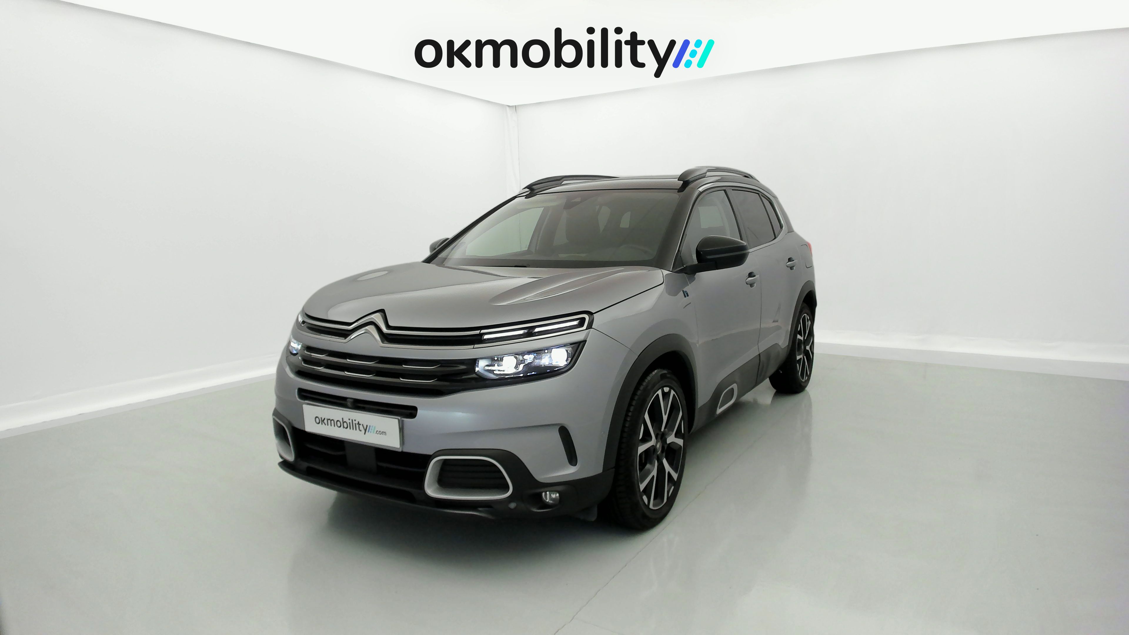 citroen c5 aircross shine 1.6 PURETECH HYBRID 225 E-EAT 2022 gris acier / negro 5