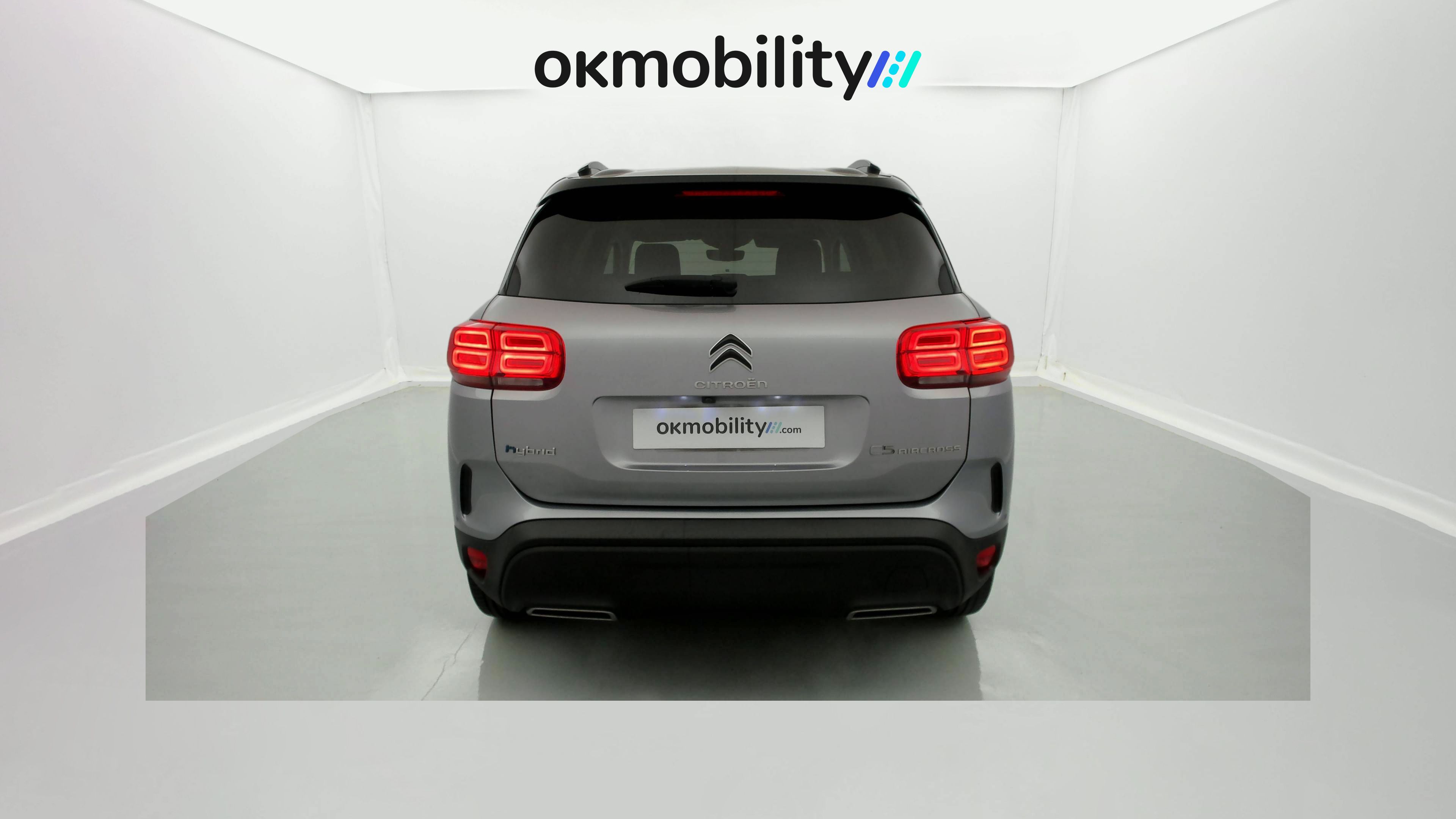 citroen c5 aircross shine 1.6 PURETECH HYBRID 225 E-EAT 2022 gris acier / negro 12