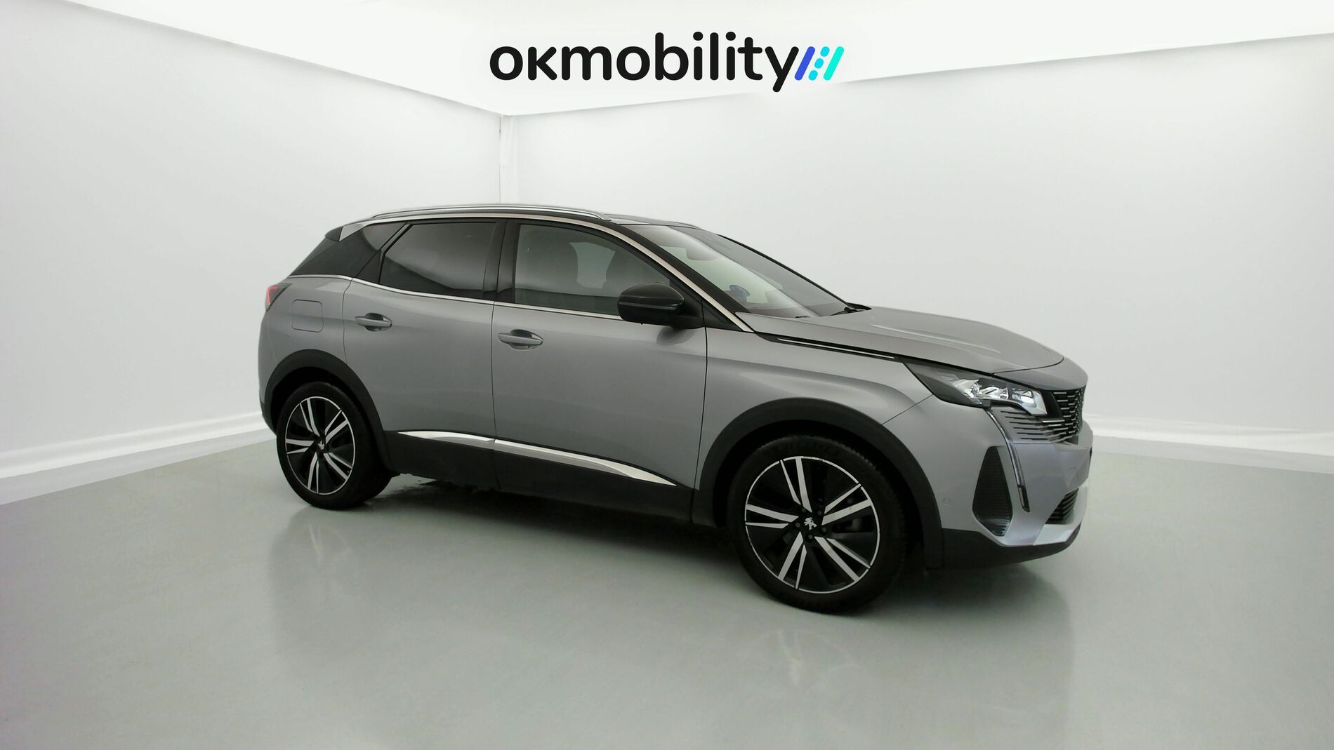 peugeot 3008 gt pack 1.6 HYBRID 300 EAT PHEV 2022 gris artense / negro 2