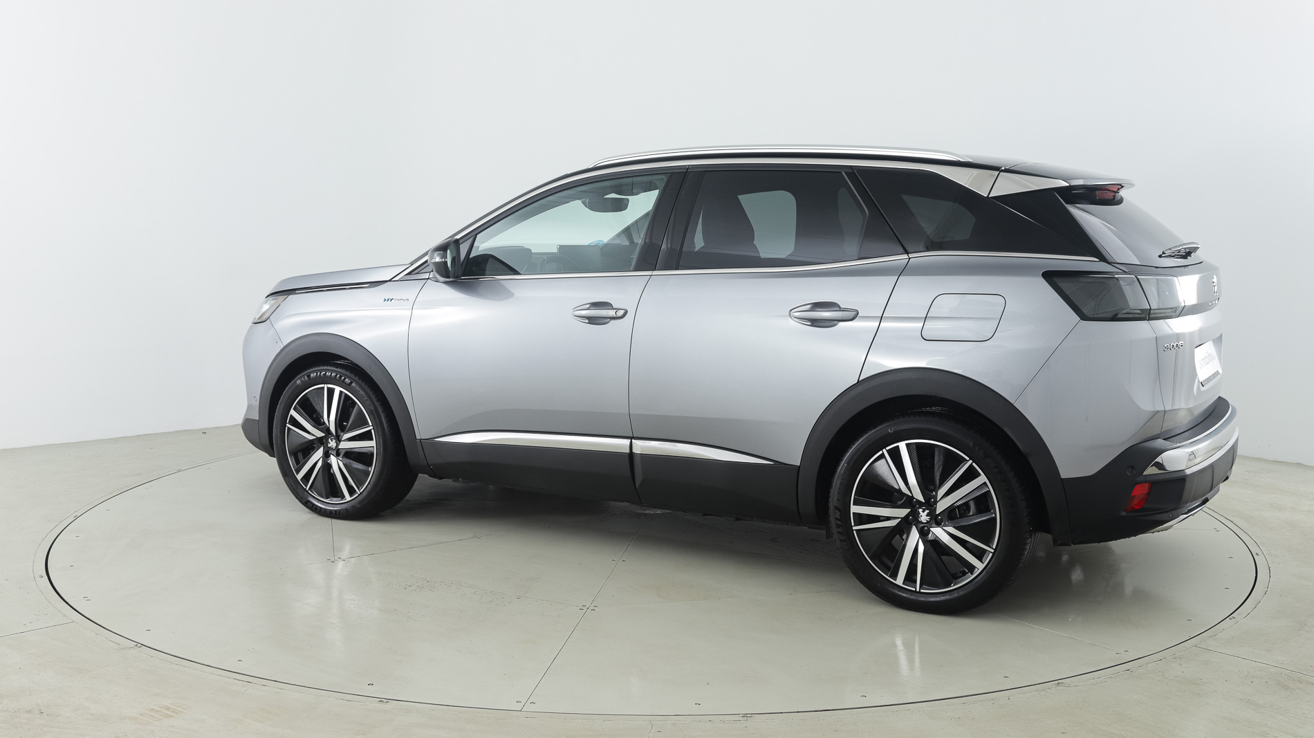 peugeot 3008 gt pack 1.6 HYBRID 300 EAT PHEV 2022 gris artense / negro 9