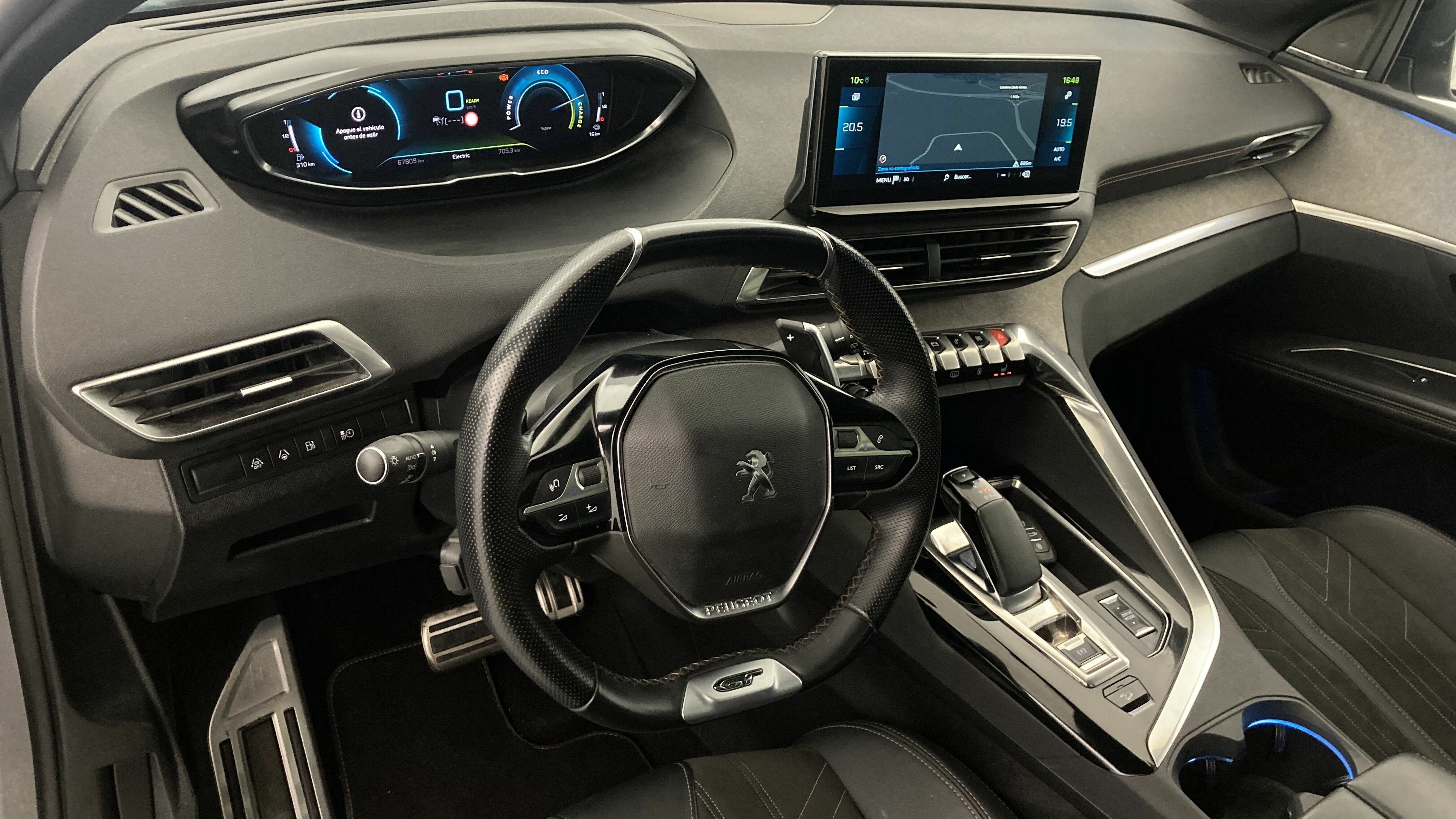 peugeot 3008 gt pack 1.6 HYBRID 300 EAT PHEV 2022 gris artense / negro 14