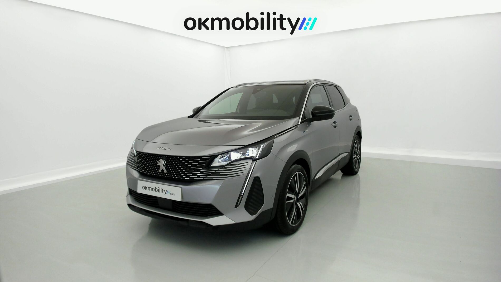 peugeot 3008 gt pack 1.6 HYBRID 300 EAT PHEV 2022 gris artense / negro 1