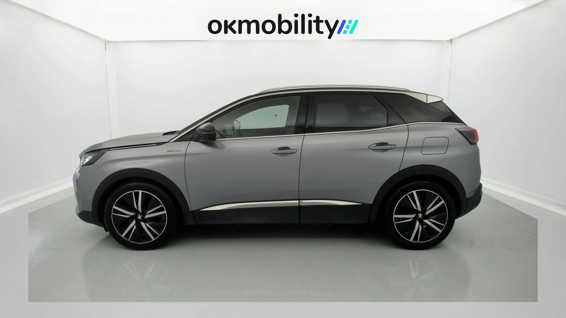peugeot 3008 gt pack 1.6 HYBRID 300 EAT PHEV 2022 gris artense / negro 5