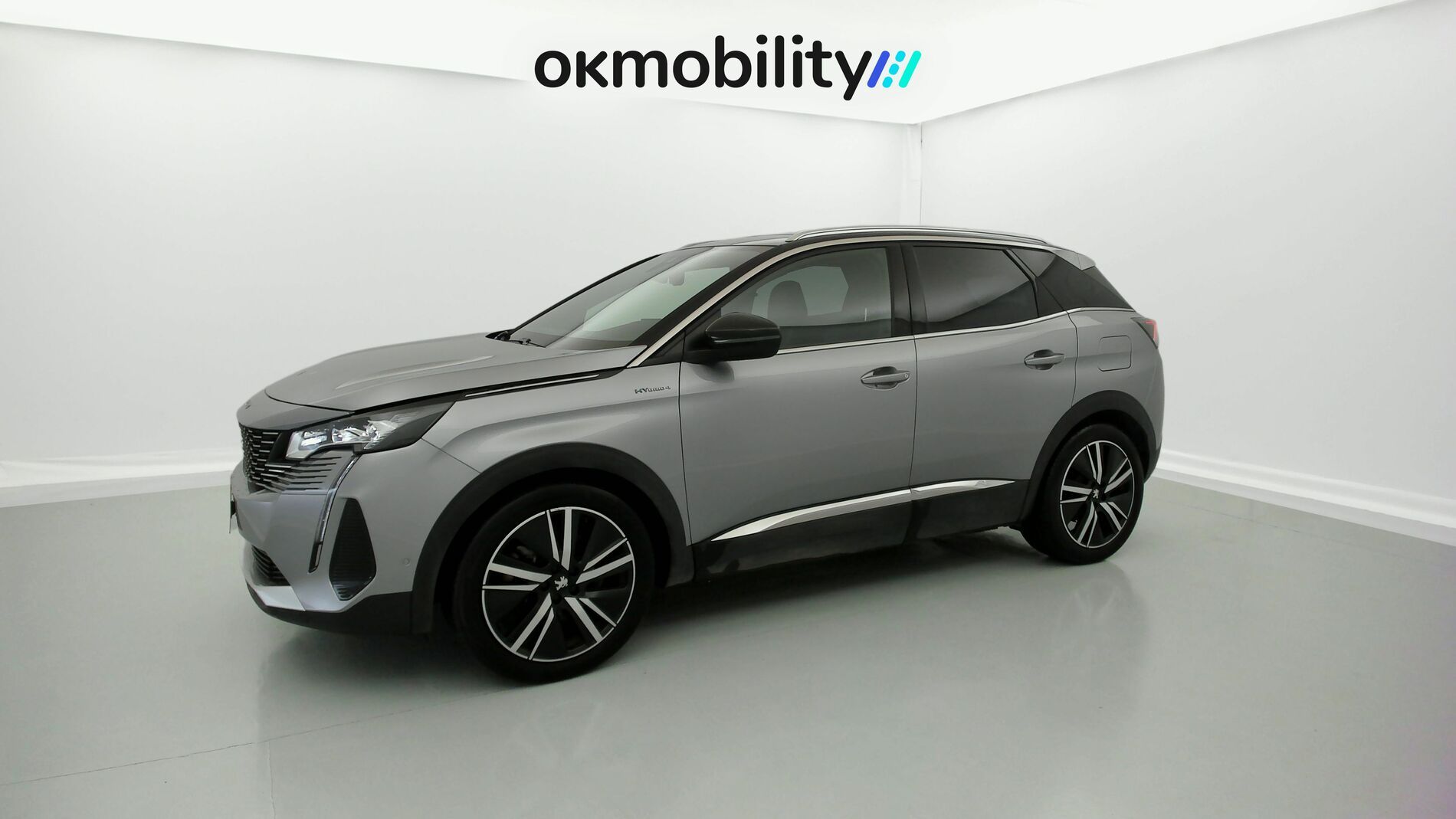 peugeot 3008 gt pack 1.6 HYBRID 300 EAT PHEV 2022 gris artense / negro 5