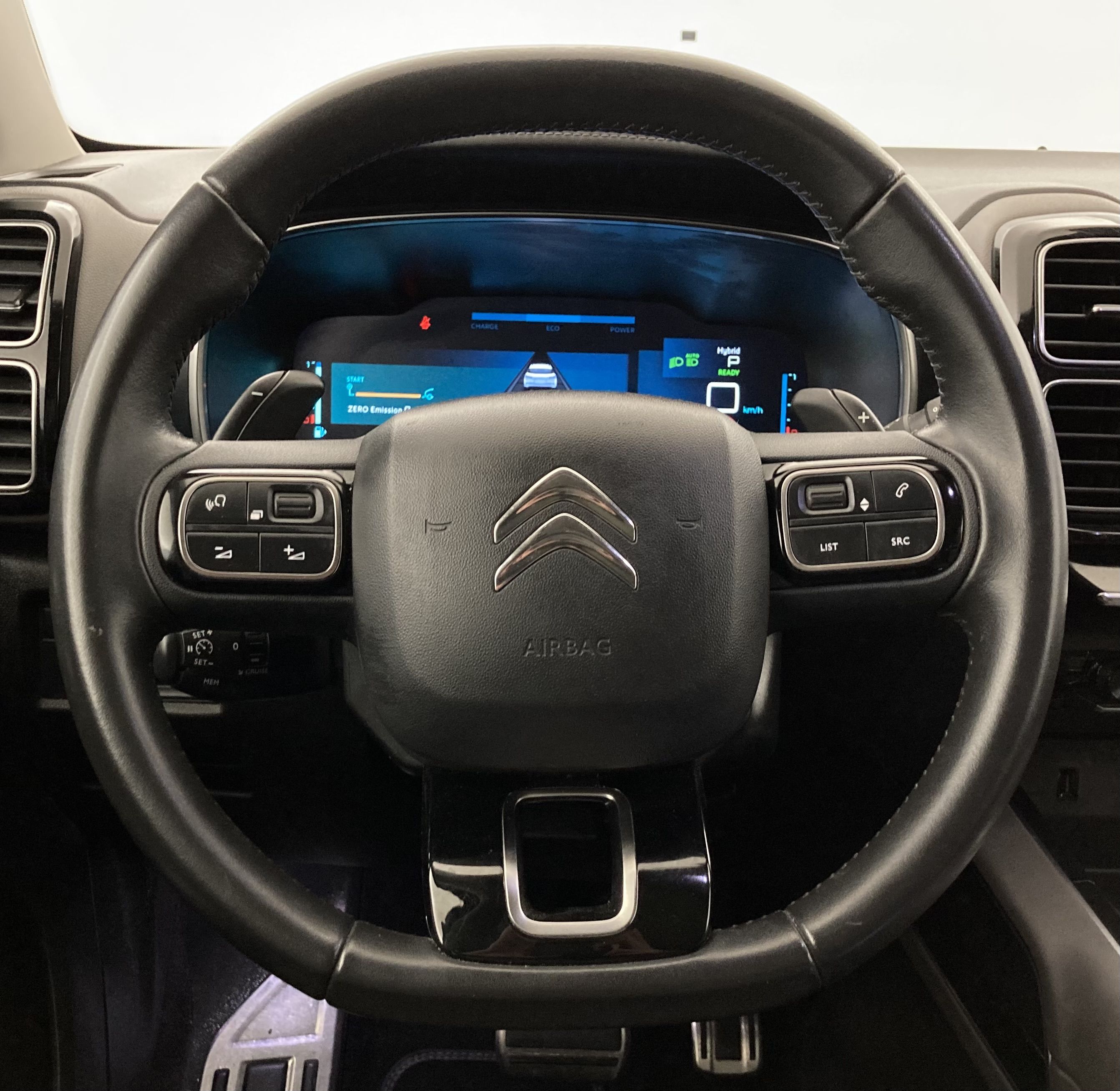 citroen c5 aircross shine 1.6 PURETECH HYBRID 225 E-EAT 2022 gris platino / negro 27