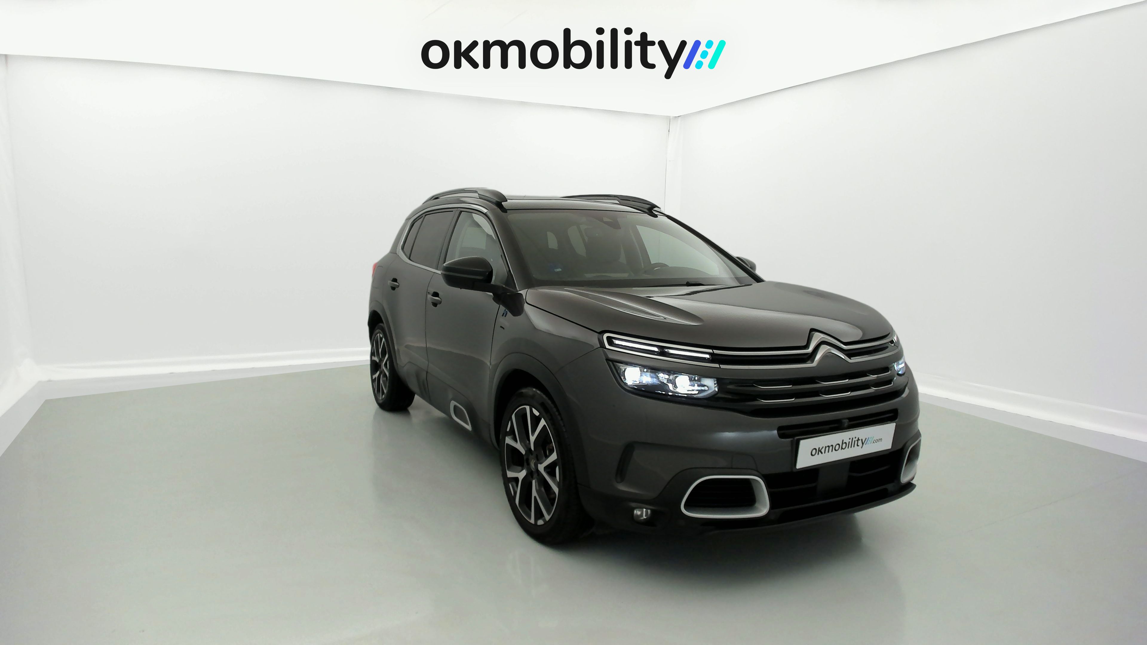 citroen c5 aircross shine 1.6 PURETECH HYBRID 225 E-EAT 2022 gris platino / negro 5