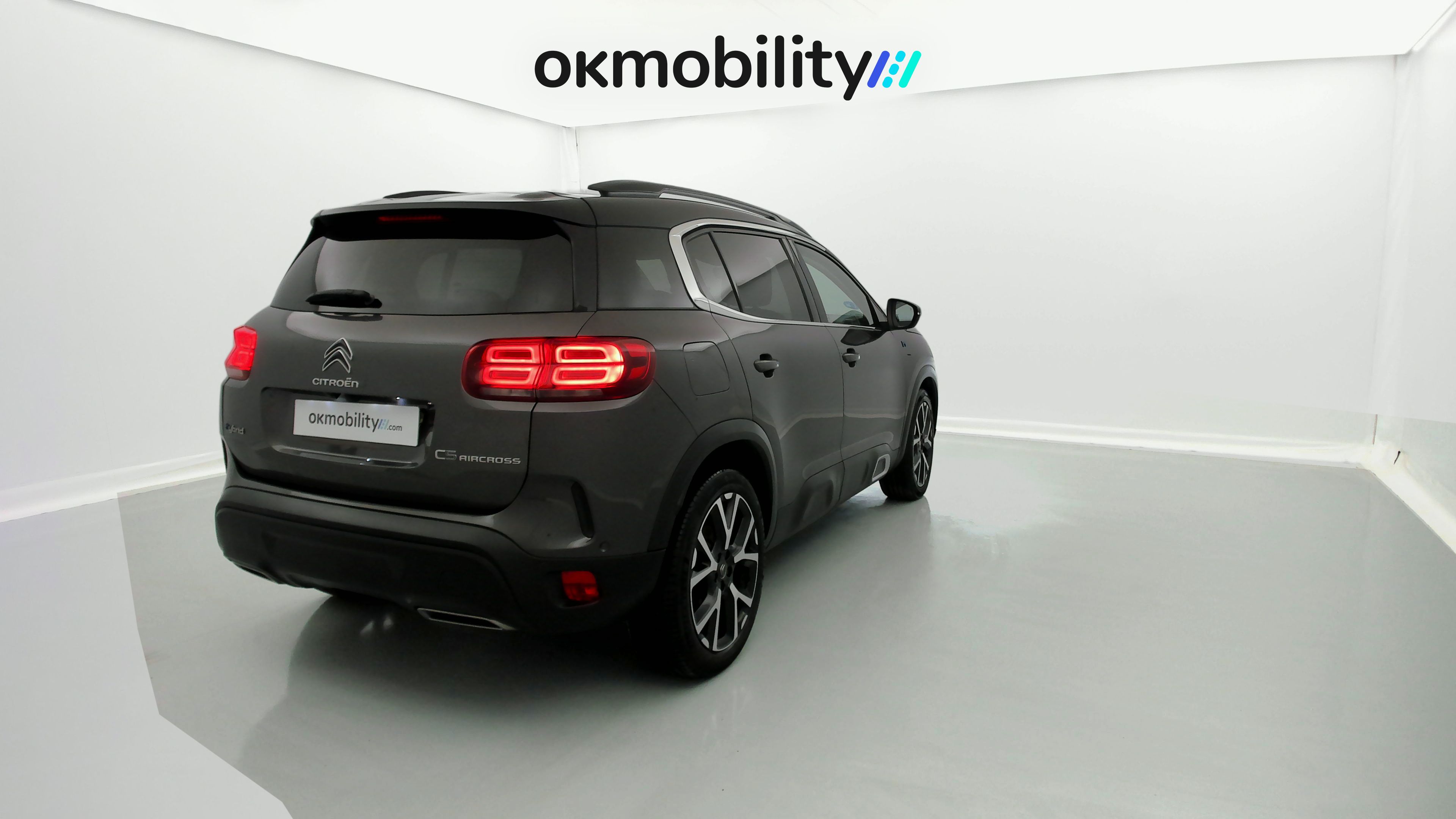 citroen c5 aircross shine 1.6 PURETECH HYBRID 225 E-EAT 2022 gris platino / negro 13