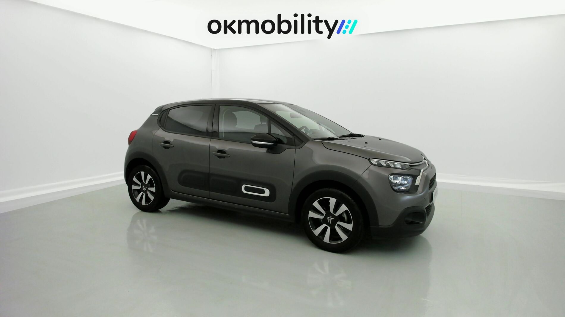 citroen c3 origin max 1.2 PURETECH 83 2024 gris platino / negro 2