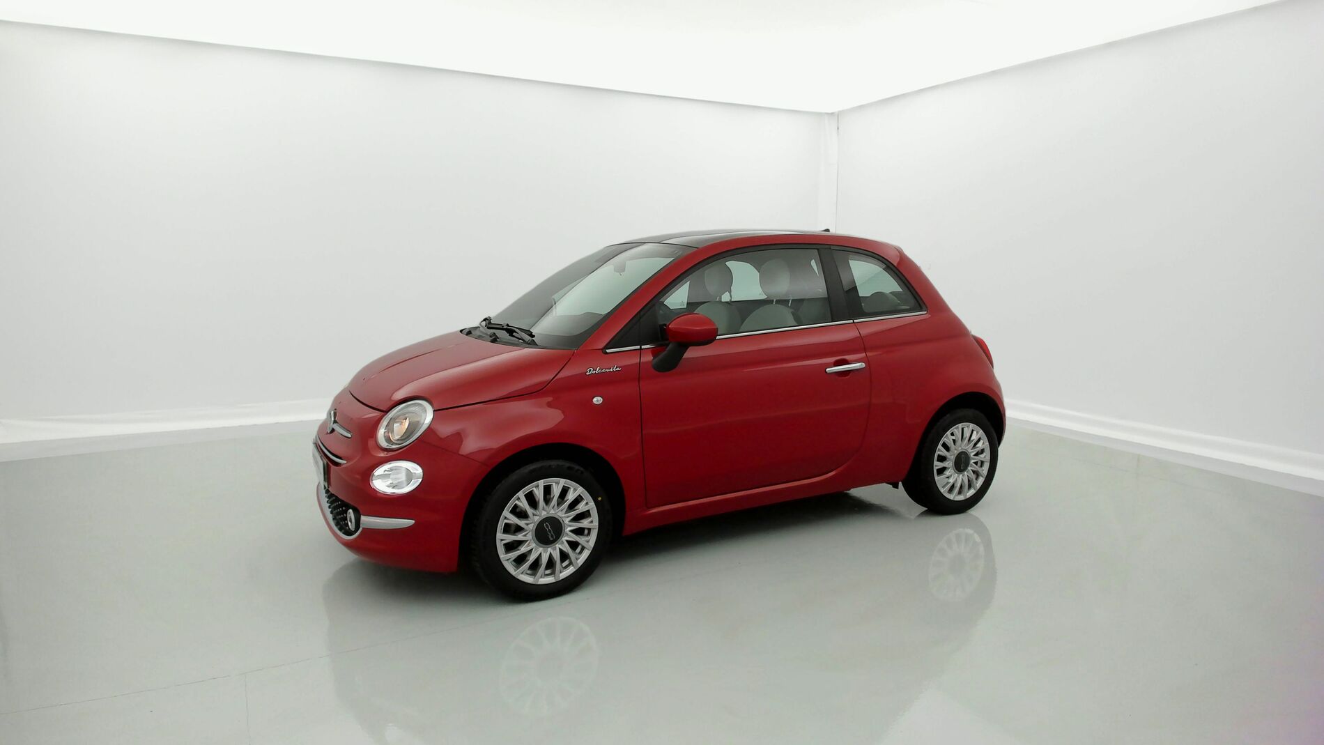 fiat 500 dolcevita 1.0 HYBRID 70 MHEV 2023 rosso corsa 2