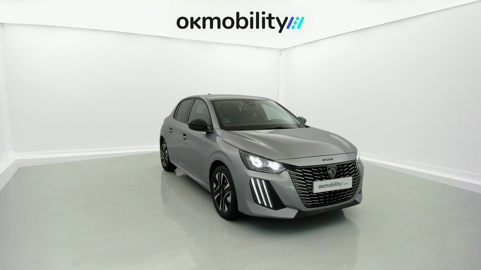 peugeot 208 allure 1.2 PURETECH 100 2024 gris artense 3