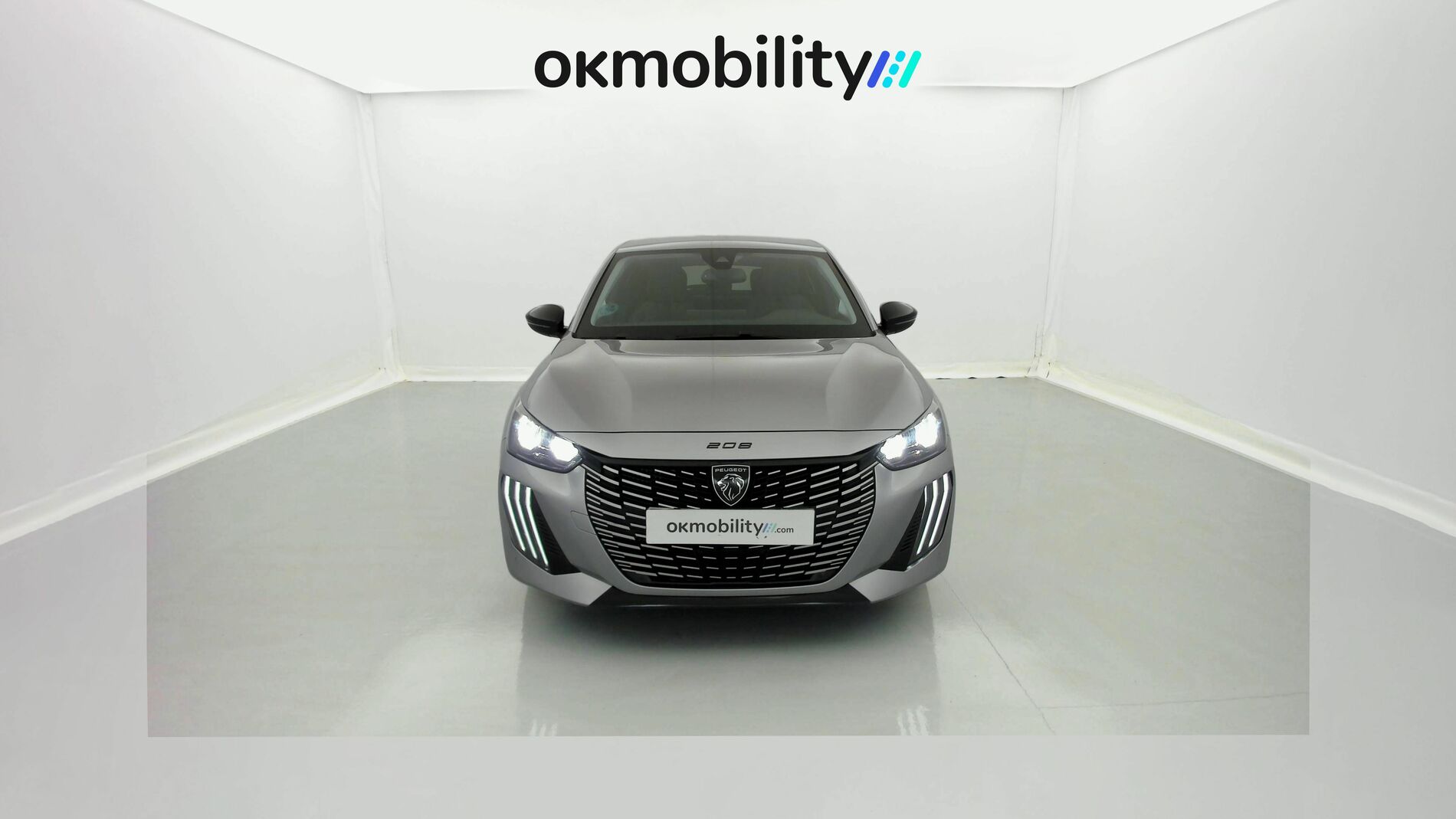 peugeot 208 allure 1.2 PURETECH 100 2024 gris artense 4