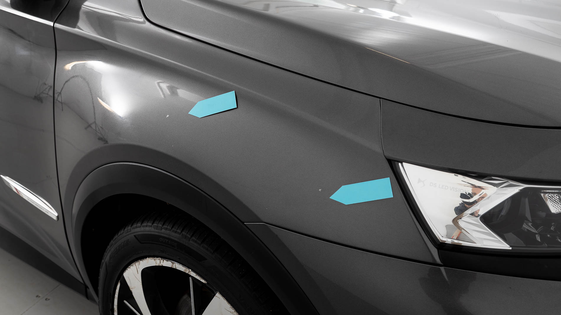 ds ds7 crossback performance line + E-TENSE 300 CA 2022 gris platino 43