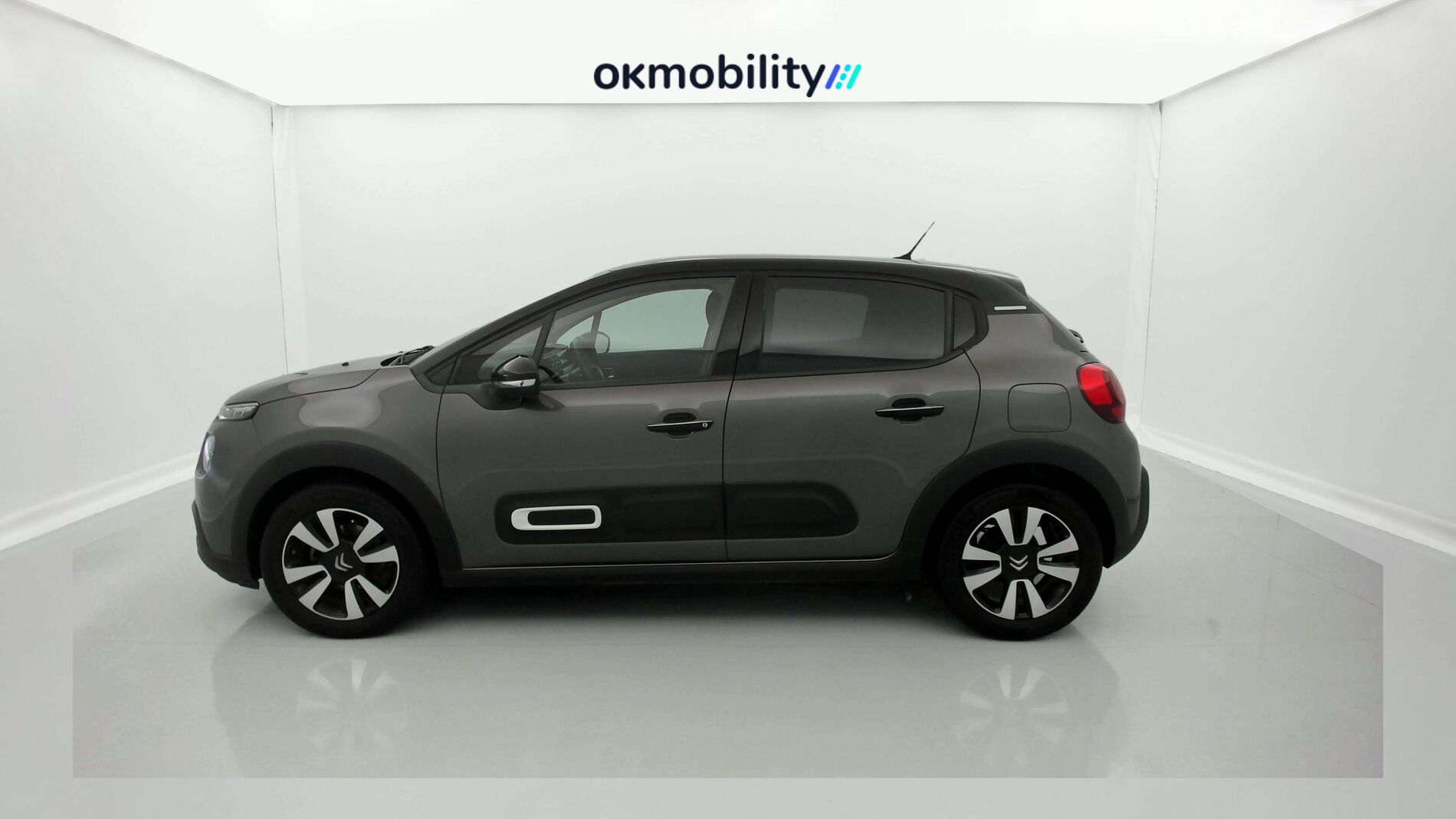 citroen c3 shine 1.2 PURETECH 110 EAT 2022 gris platino/negro 3