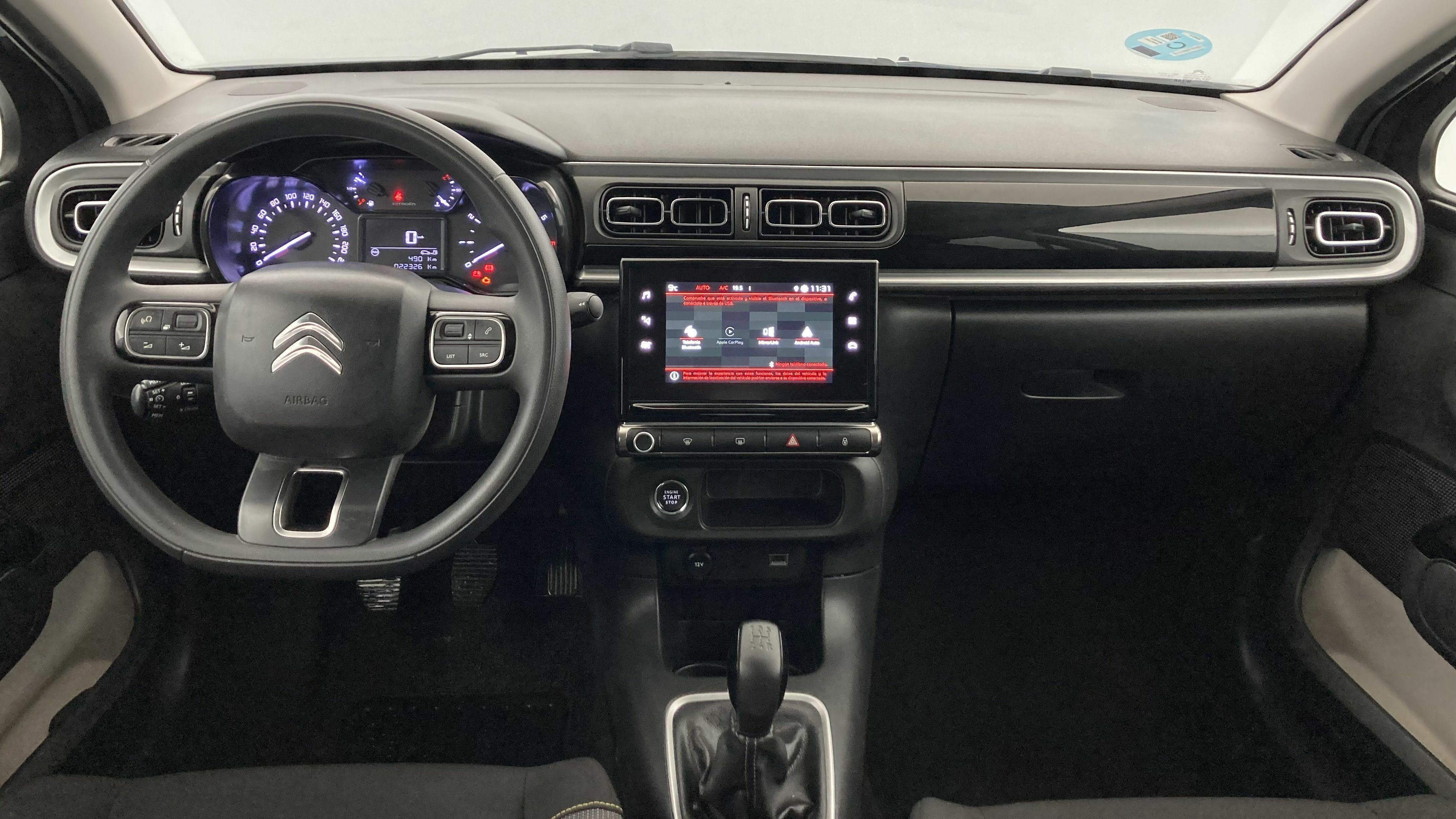 citroen c3 shine 1.2 PURETECH 110 EAT 2022 gris platino/negro 13