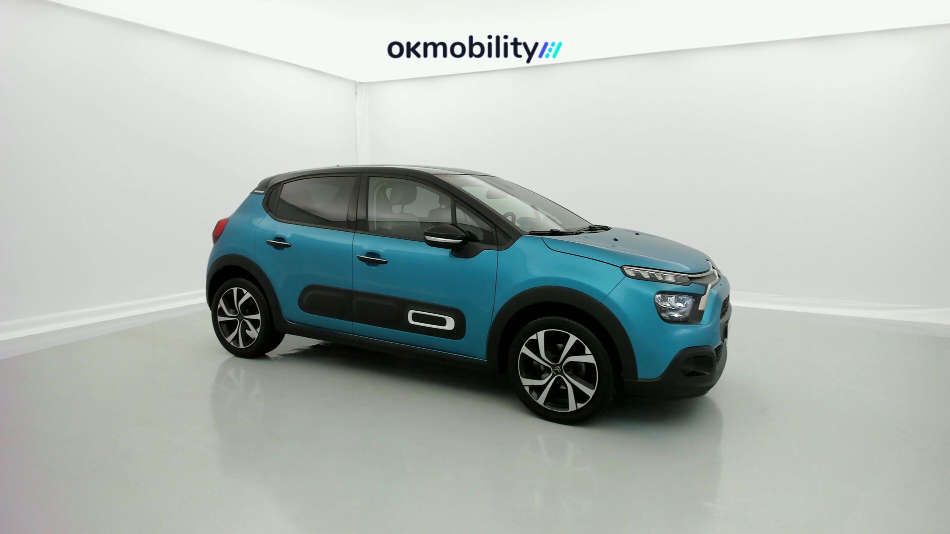 citroen c3 shine 1.2 PURETECH 110 EAT 2022 azul spring/negro 2