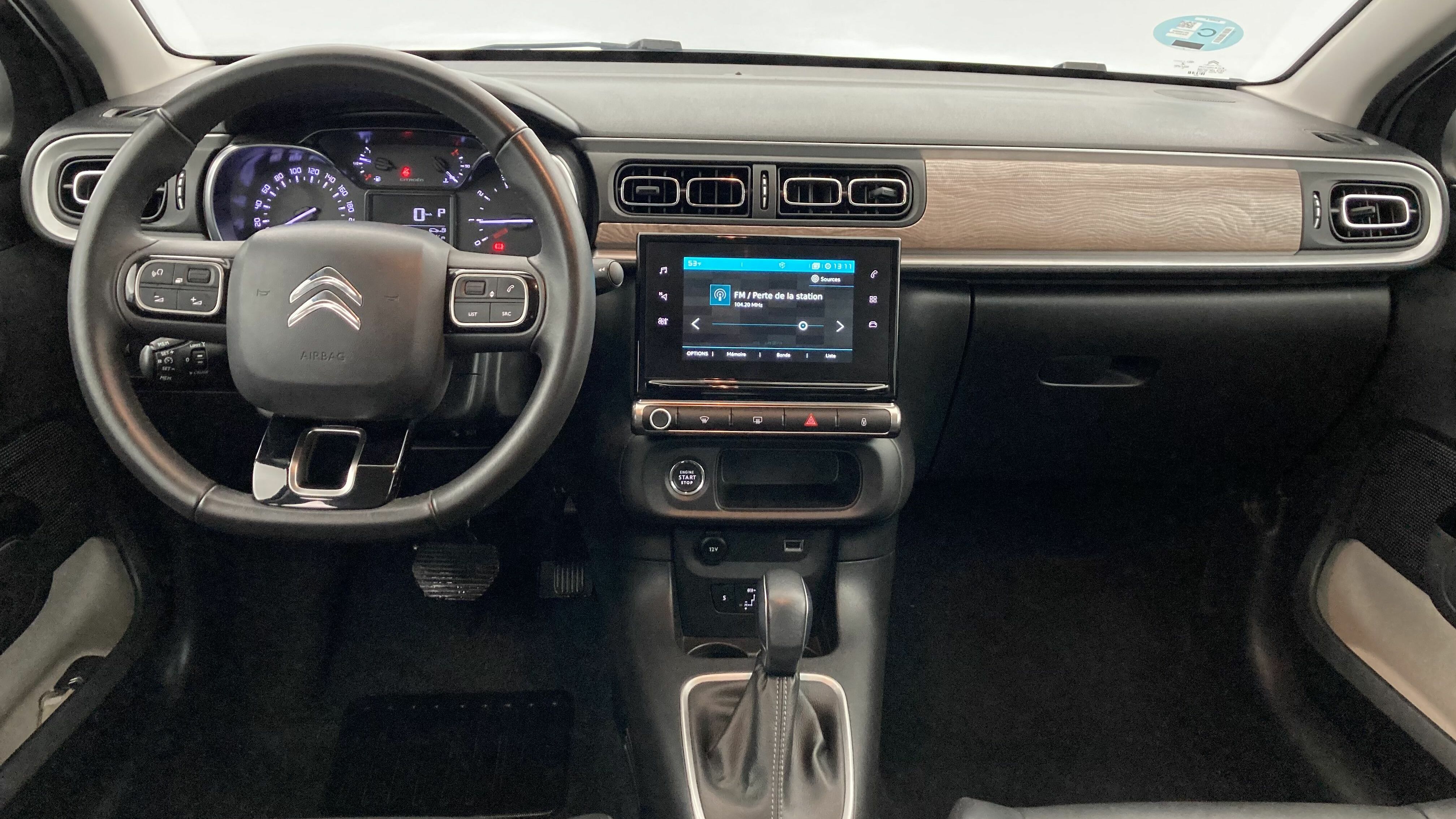 citroen c3 shine 1.2 PURETECH 110 EAT 2022 gris acero/negro 13