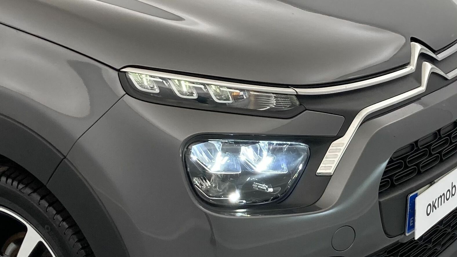 citroen c3 shine 1.2 PURETECH 110 EAT 2022 gris acero/negro 22
