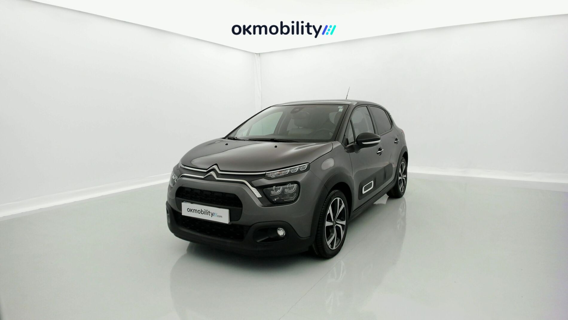citroen c3 shine 1.2 PURETECH 110 EAT 2022 gris acero/negro 1