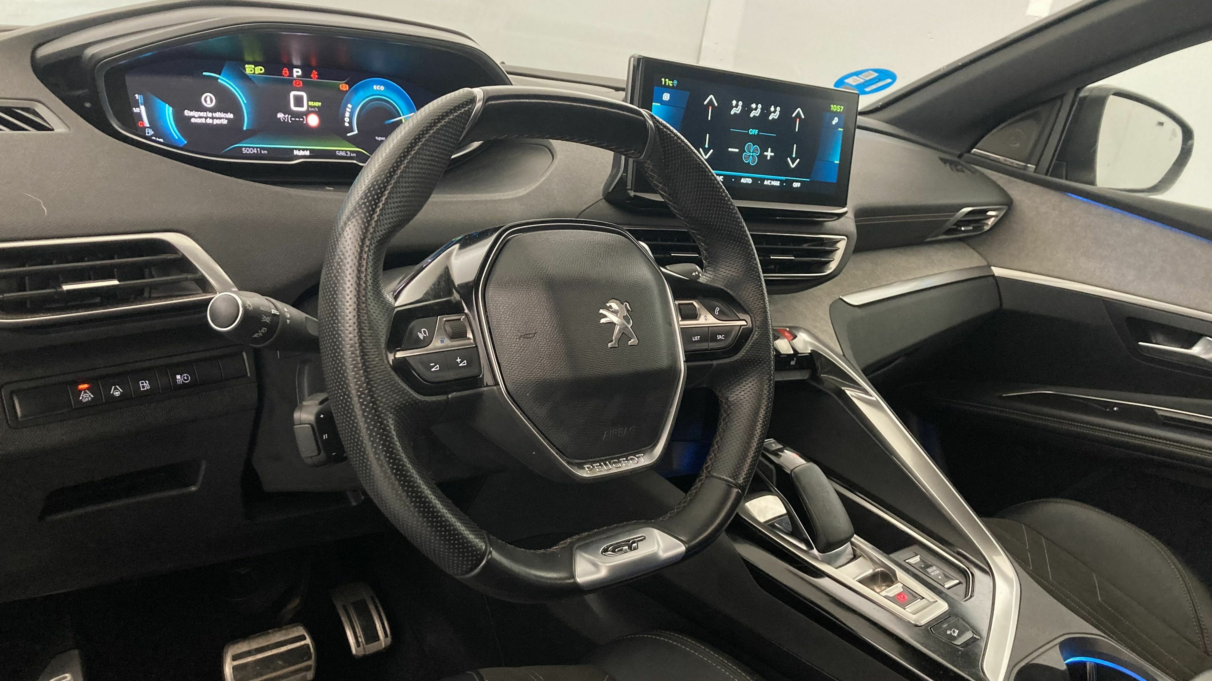 peugeot 3008 gt pack 1.6 HYBRID 300 EAT PHEV 2022 negro perla nera 14