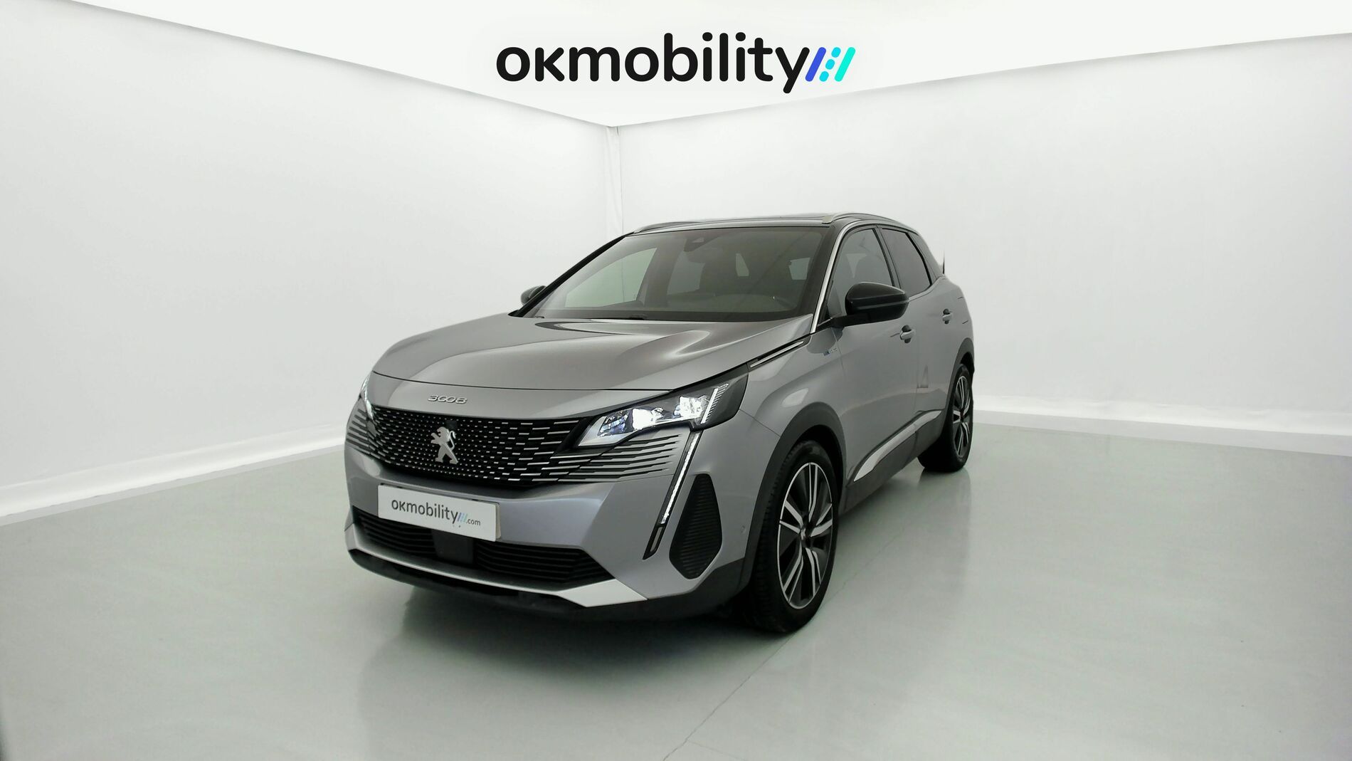 peugeot 3008 gt pack 1.6 HYBRID 300 EAT PHEV 2022 gris artense / negro 1