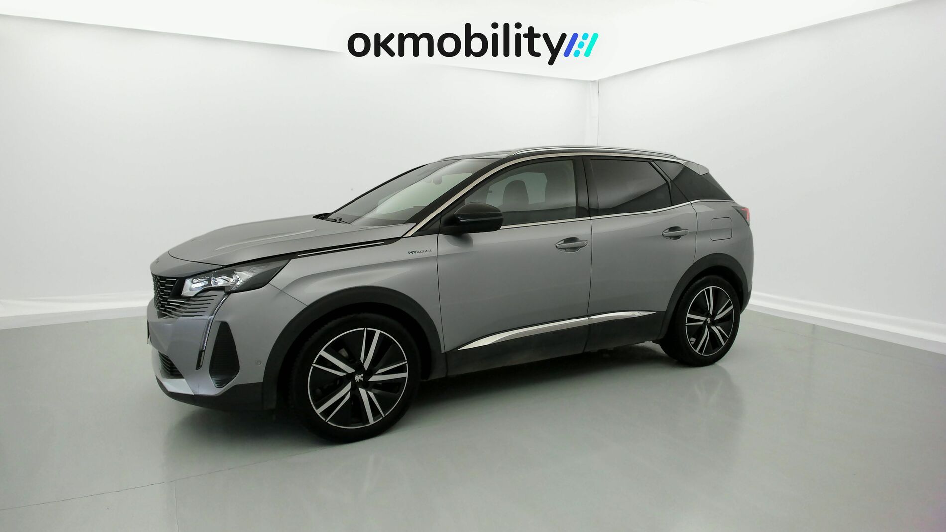 peugeot 3008 gt pack 1.6 HYBRID 300 EAT PHEV 2022 gris artense / negro 4