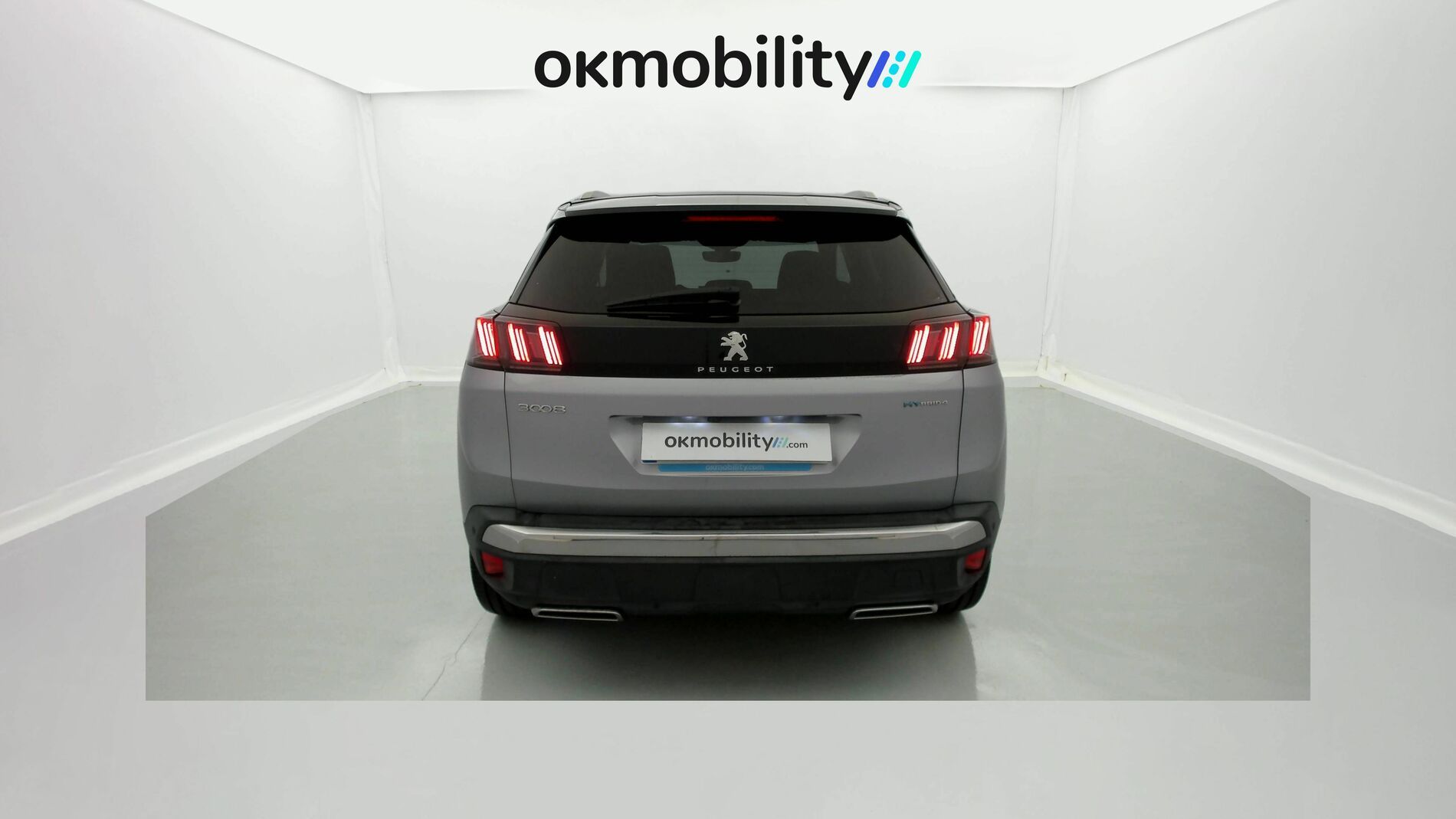 peugeot 3008 gt pack 1.6 HYBRID 300 EAT PHEV 2022 gris artense / negro 9