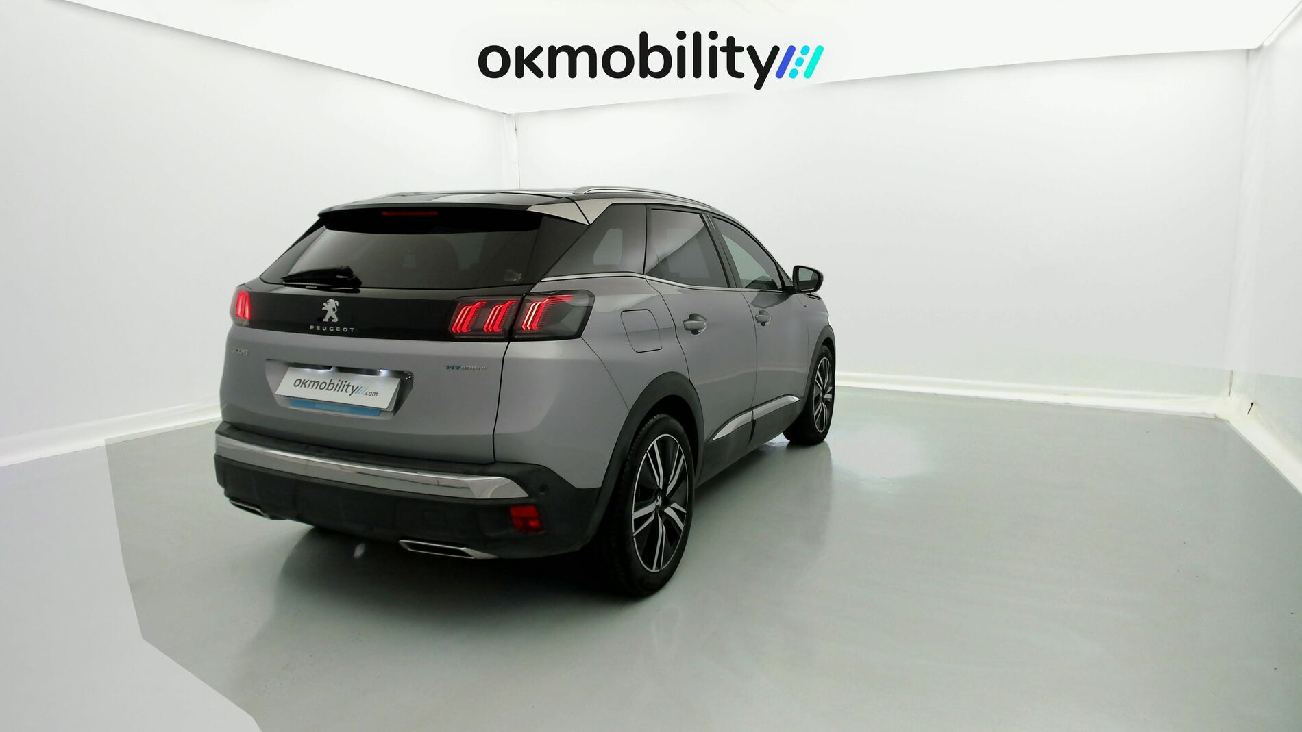 peugeot 3008 gt pack 1.6 HYBRID 300 EAT PHEV 2022 gris artense / negro 10