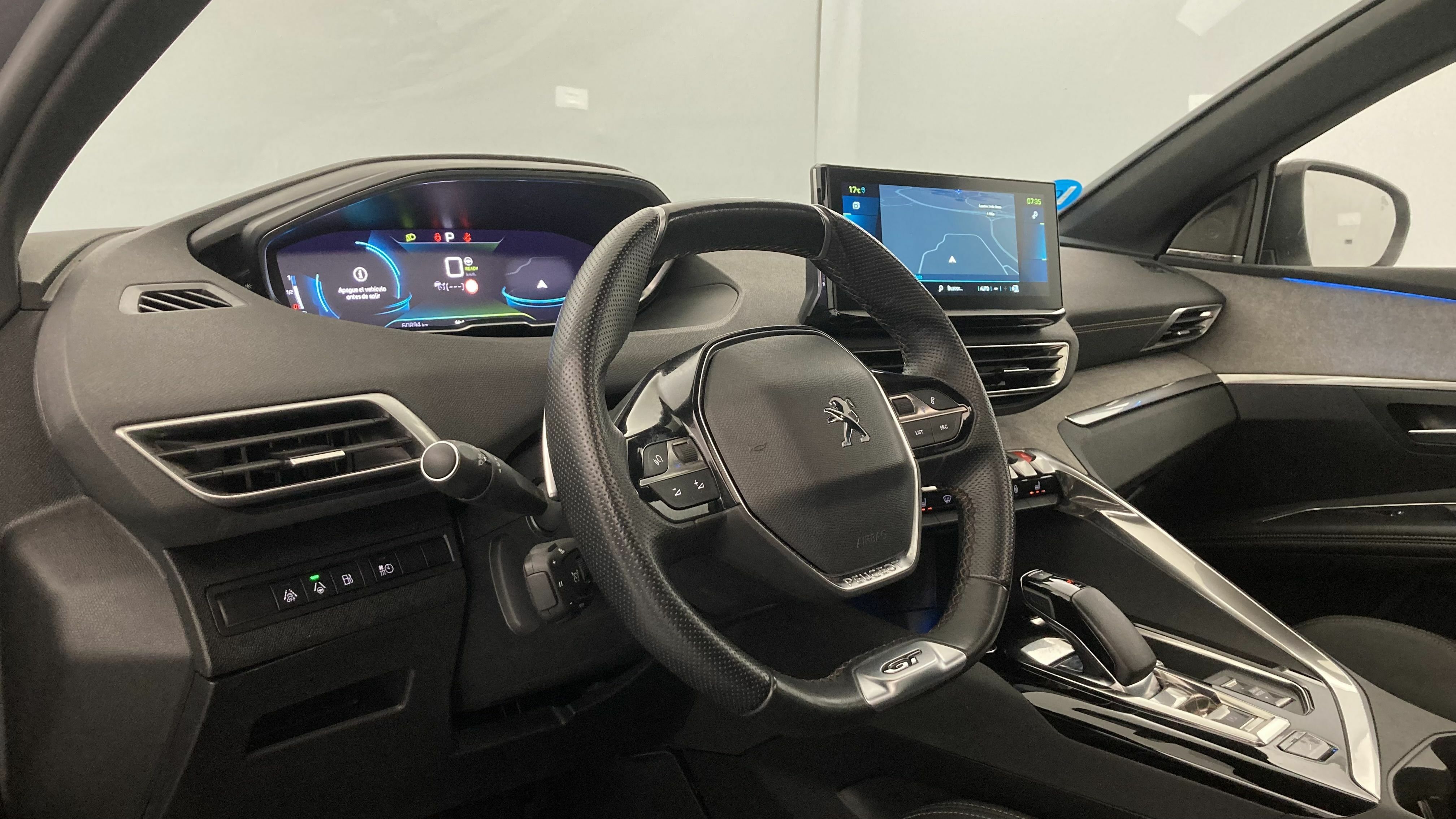 peugeot 3008 gt pack 1.6 HYBRID 300 EAT PHEV 2022 gris artense / negro 3