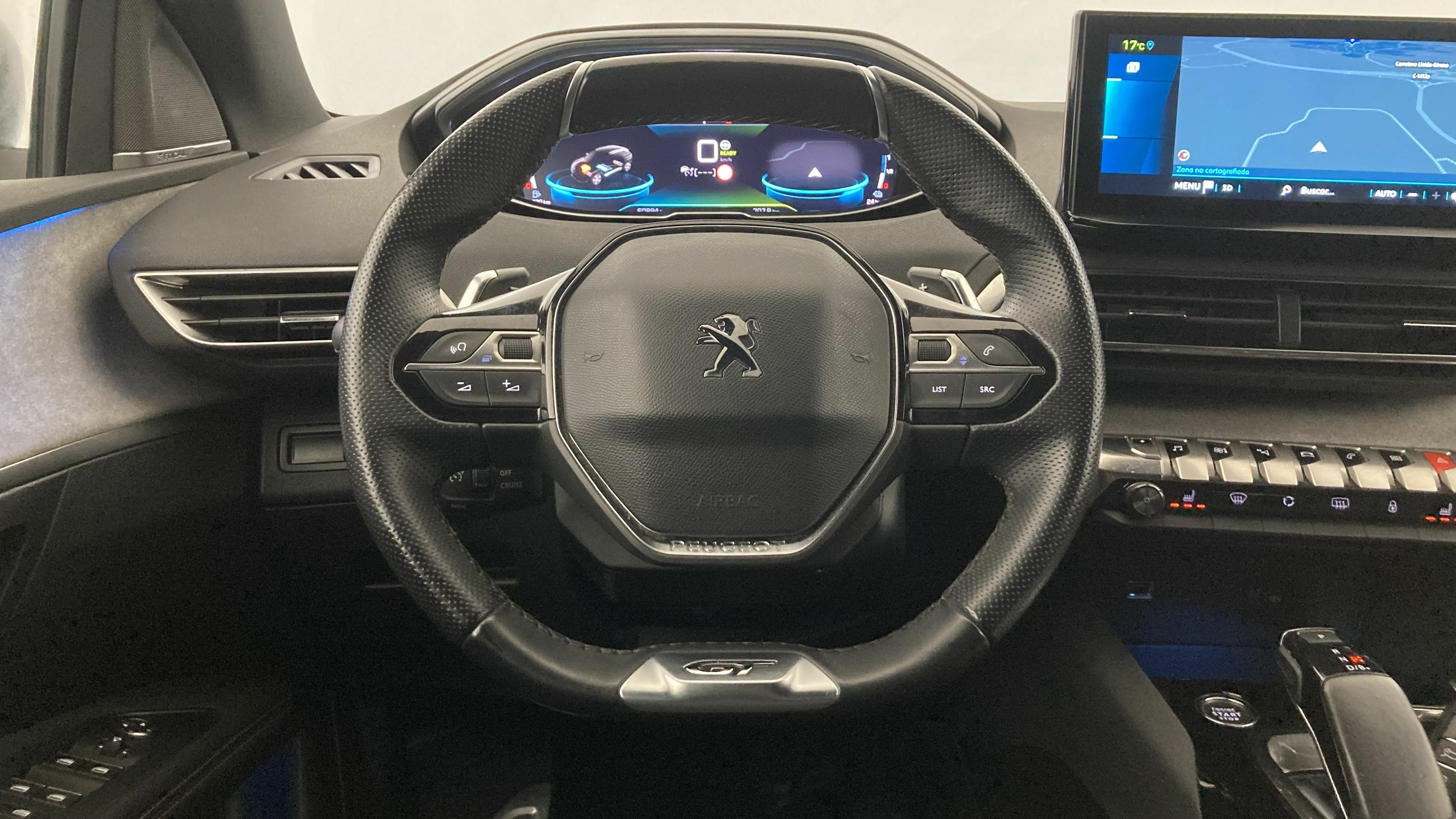 peugeot 3008 gt pack 1.6 HYBRID 300 EAT PHEV 2022 gris artense / negro 5