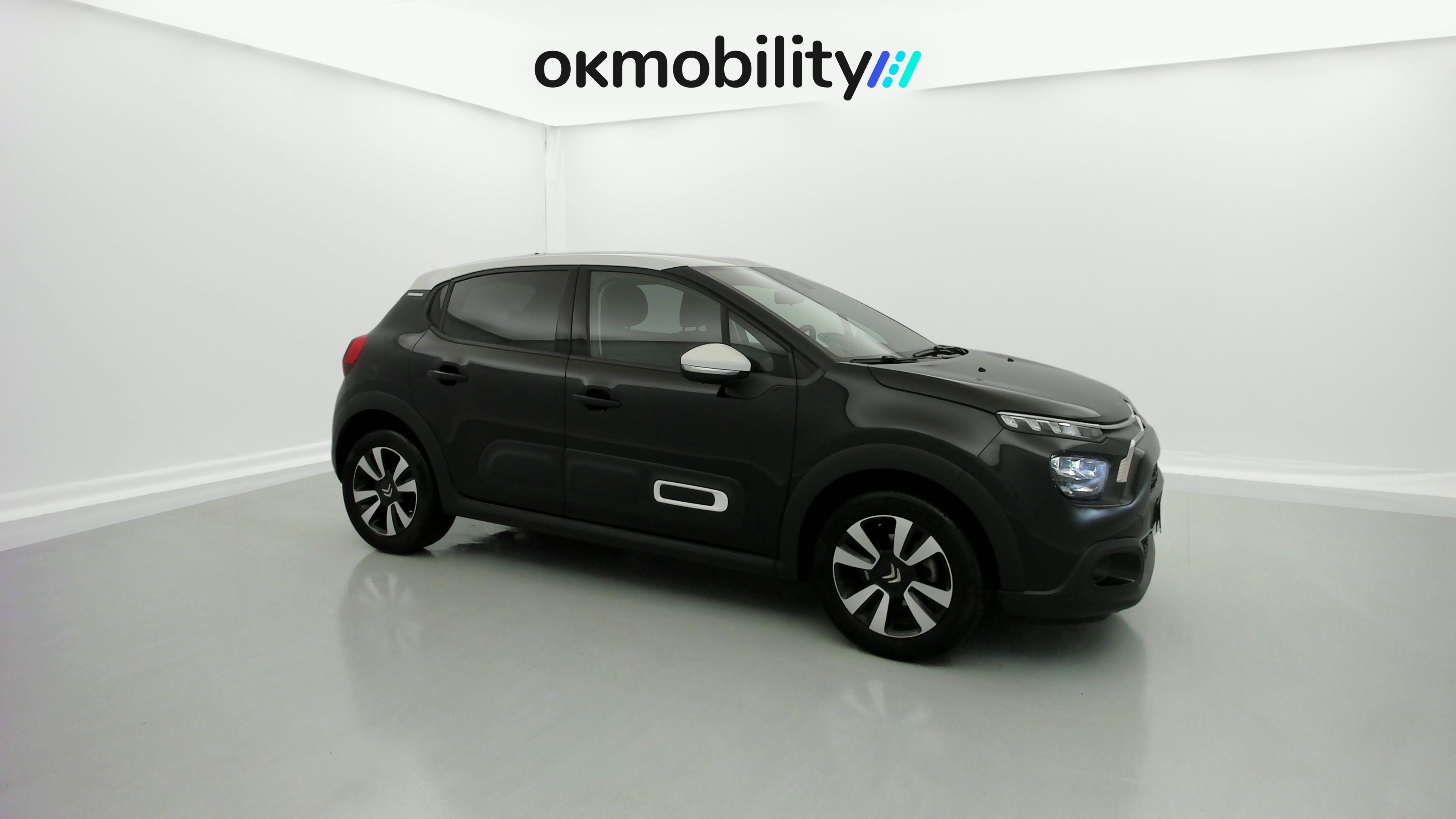 citroen c3 origin max 1.2 PURETECH 83 2024 negro perla nera / blanco 3