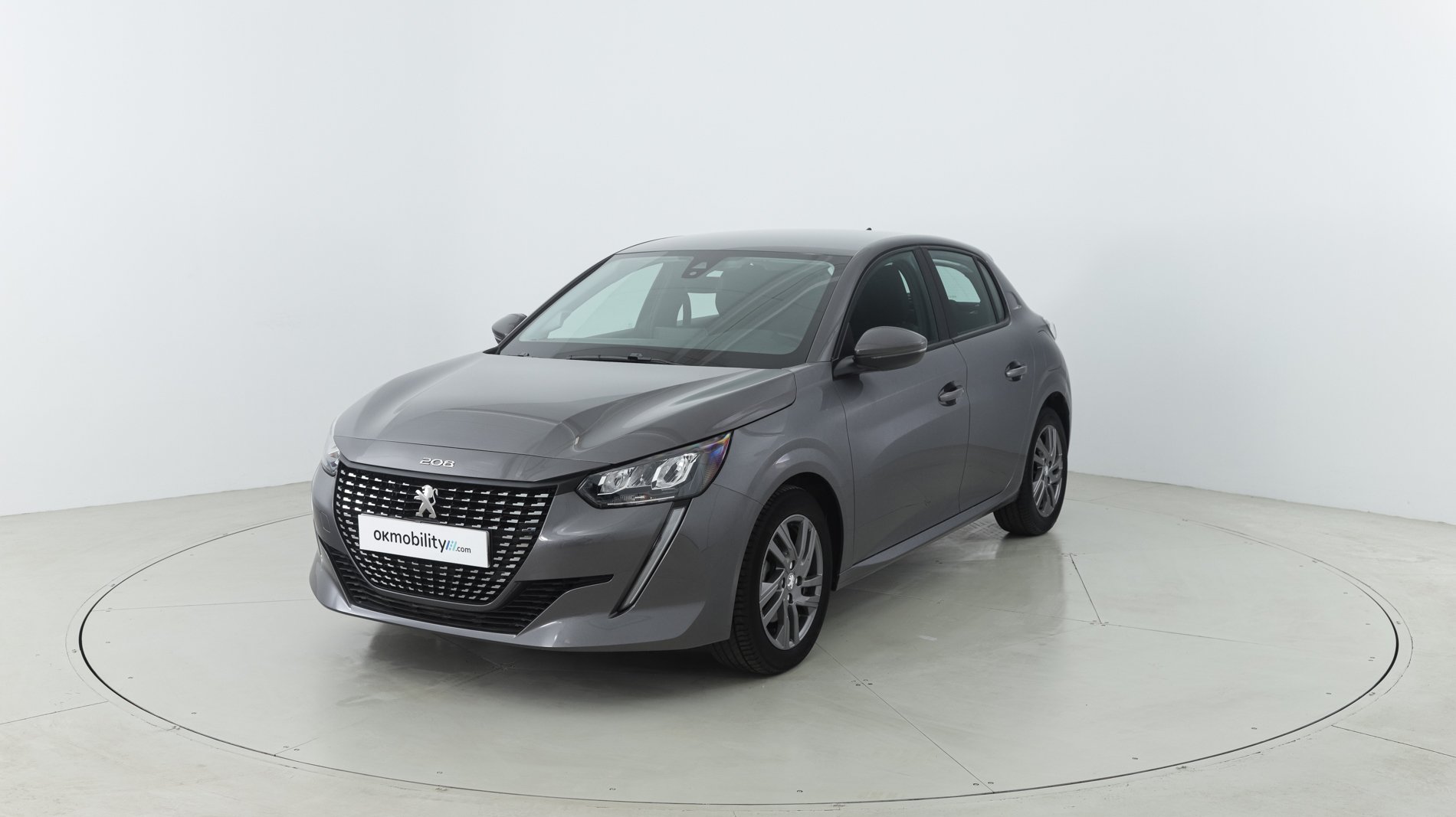 Coche seminuevo Peugeot 208 Active Pack 1.5 BLUEHDI 100 Gris Platino  2317923 - OK Mobility