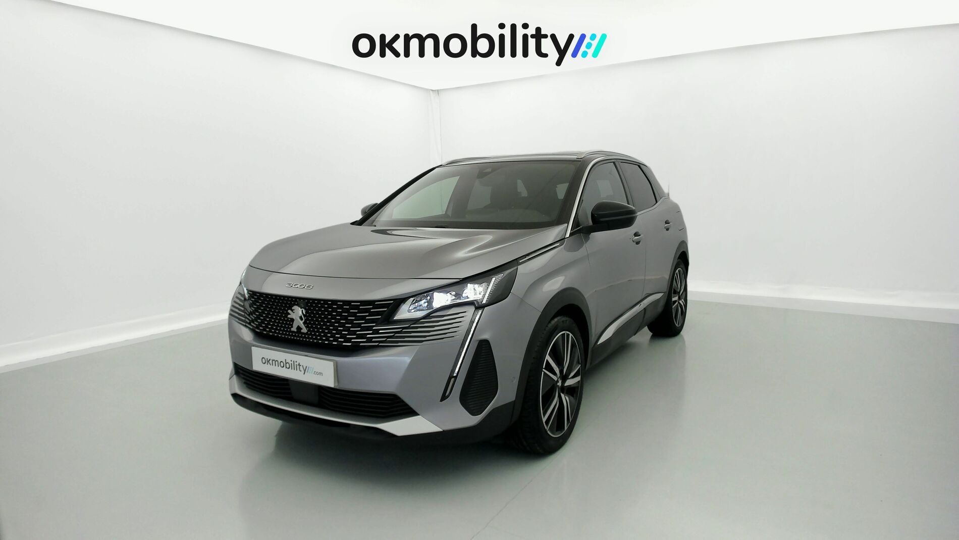 peugeot 3008 gt pack 1.6 HYBRID 300 EAT PHEV 2022 gris artense / negro 1