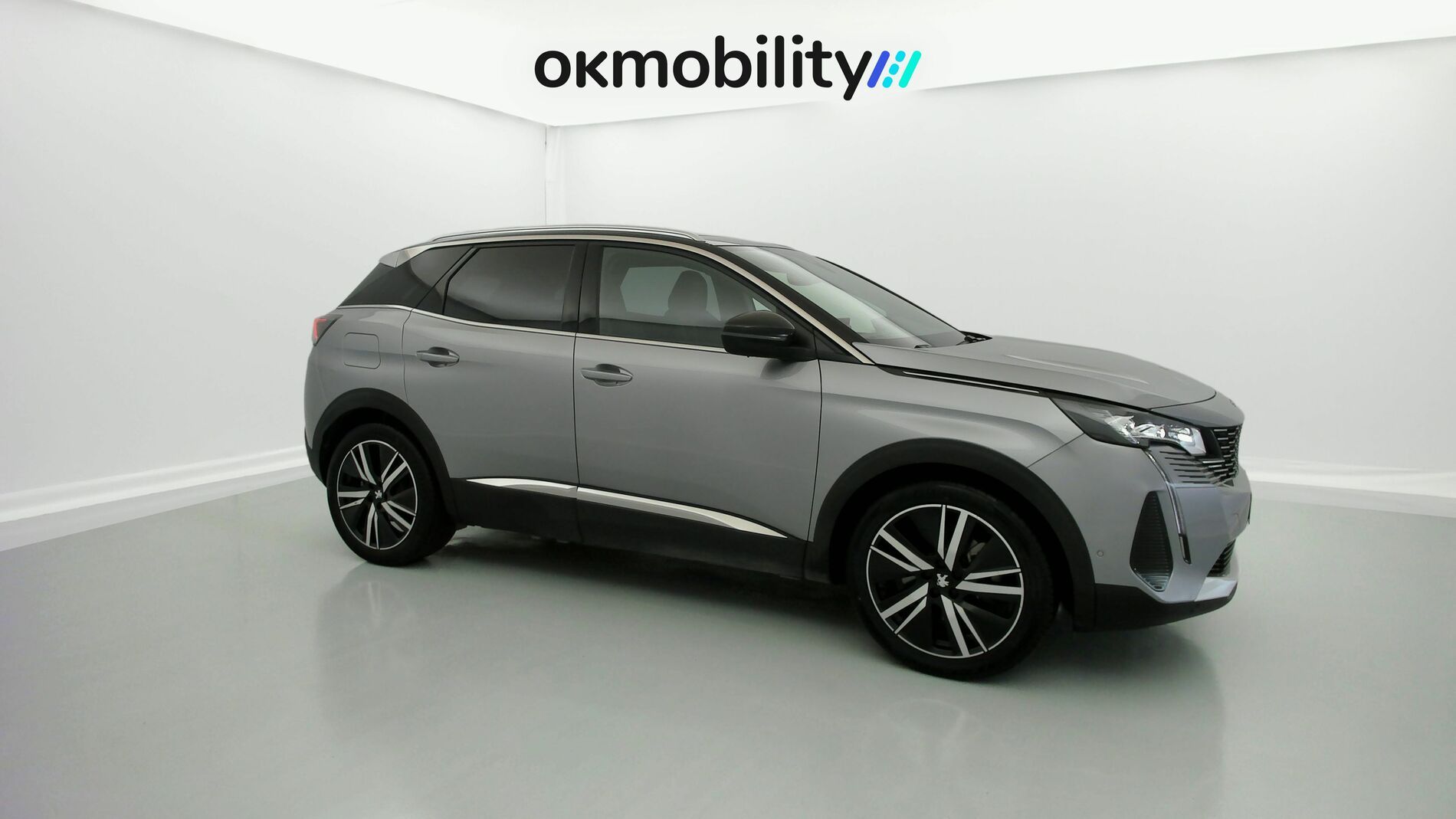 peugeot 3008 gt pack 1.6 HYBRID 300 EAT PHEV 2022 gris artense / negro 2