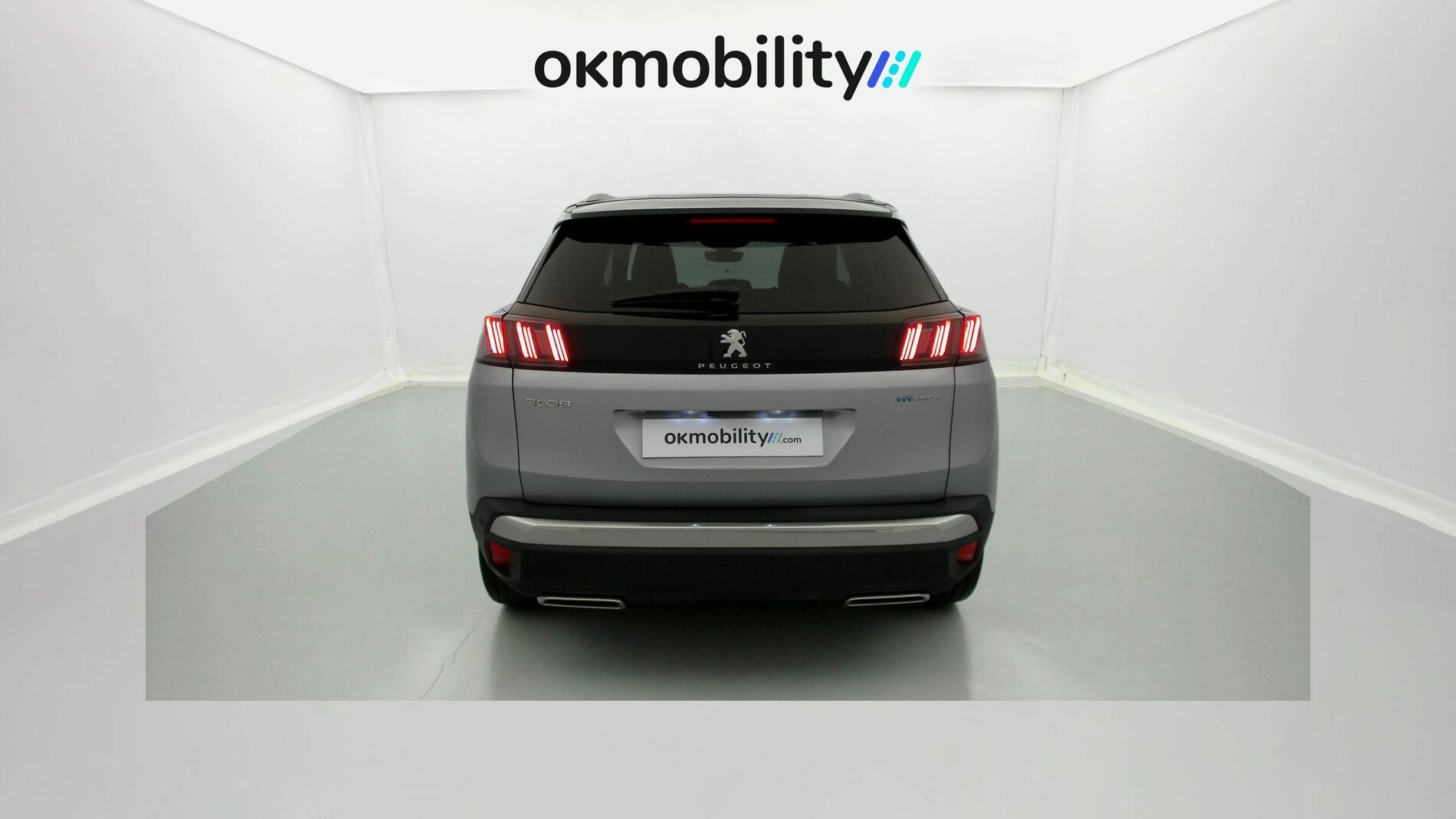 peugeot 3008 gt pack 1.6 HYBRID 300 EAT PHEV 2022 gris artense / negro 9