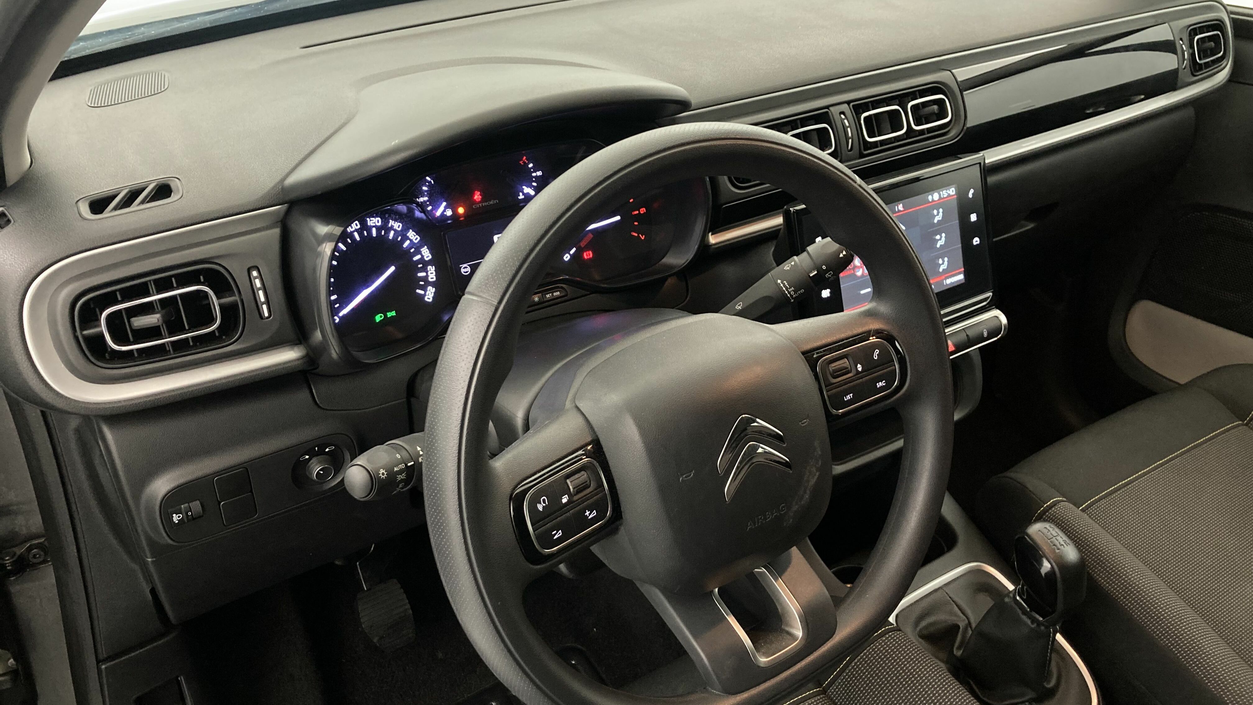 citroen c3 origin max 1.2 PURETECH 83 2024 gris platino / negro 14