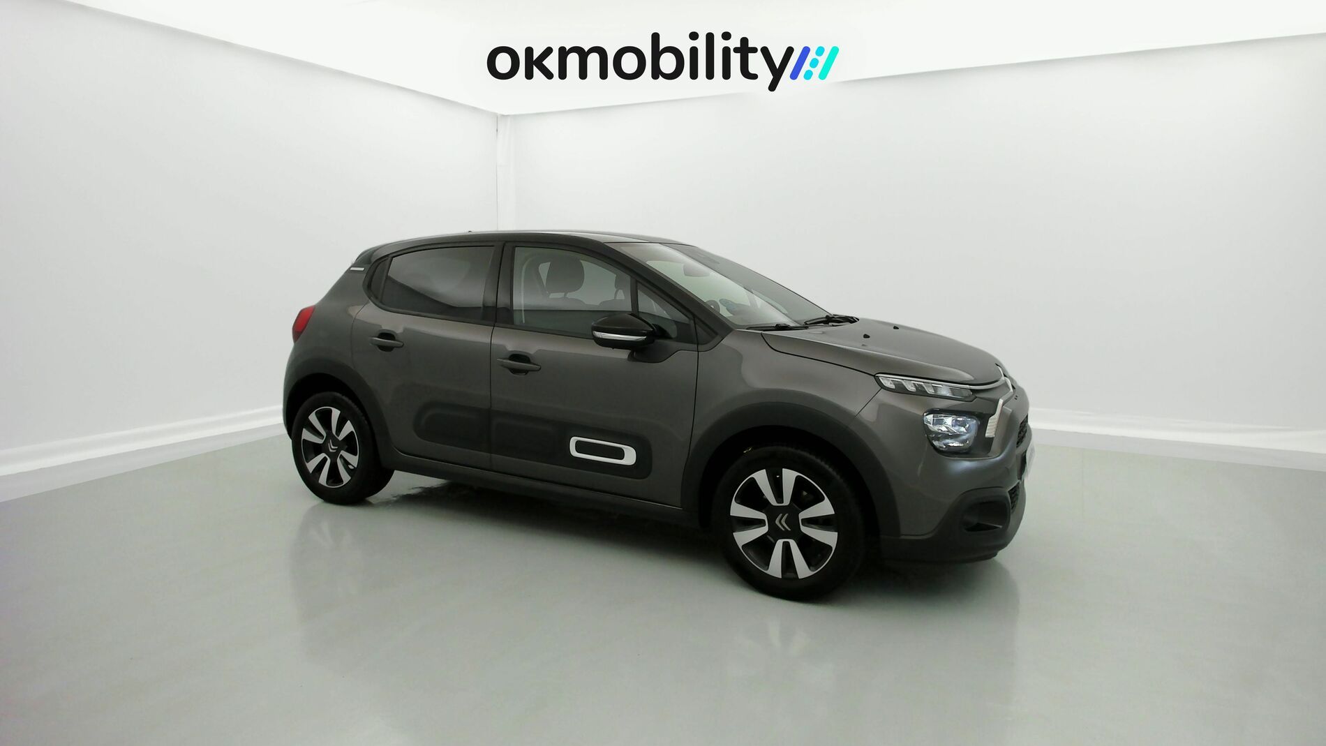 citroen c3 origin max 1.2 PURETECH 83 2024 gris platino / negro 2