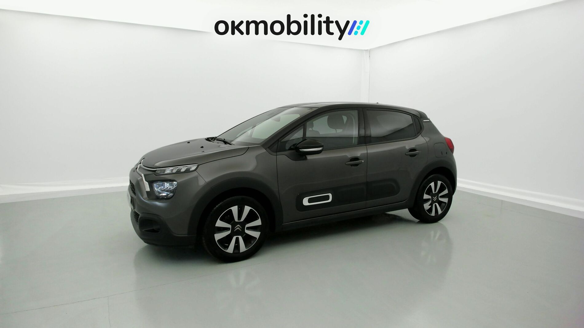 citroen c3 origin max 1.2 PURETECH 83 2024 gris platino / negro 4