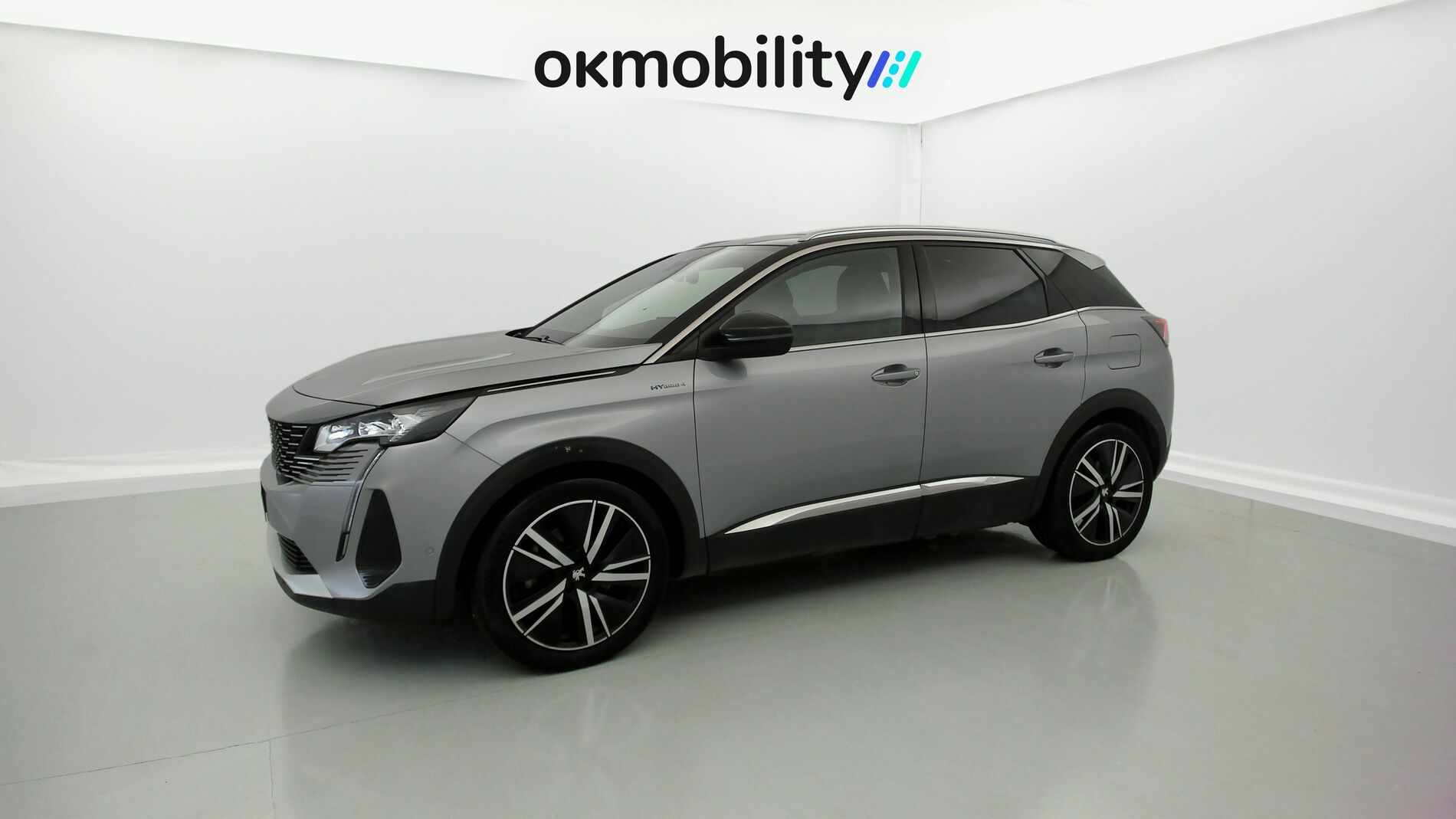 peugeot 3008 gt pack 1.6 HYBRID 300 EAT PHEV 2022 gris artense / negro 4