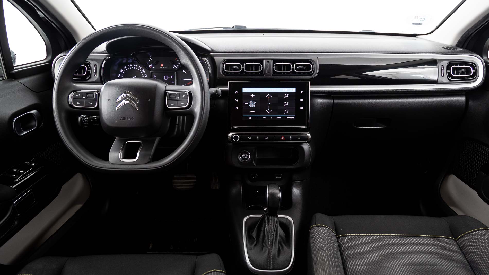 citroen c3 origin max 1.2 PURETECH 83 2024 gris platino / negro 14