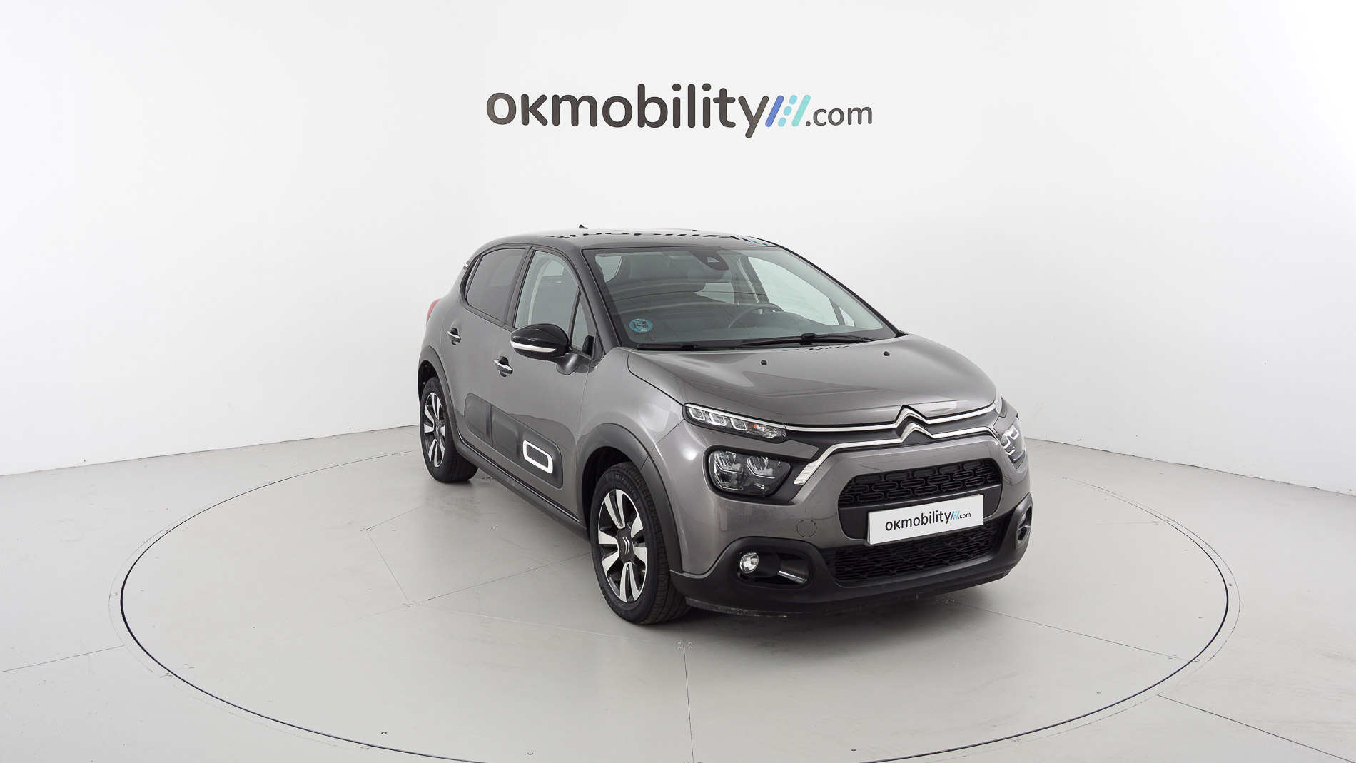 citroen c3 origin max 1.2 PURETECH 83 2024 gris platino / negro 3