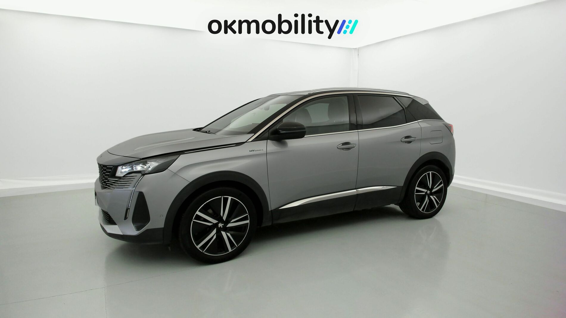 peugeot 3008 gt pack 1.6 HYBRID 300 EAT PHEV 2022 gris artense / negro 4