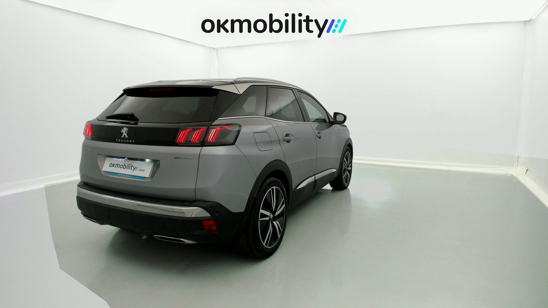 peugeot 3008 gt pack 1.6 HYBRID 300 EAT PHEV 2022 gris artense / negro 10