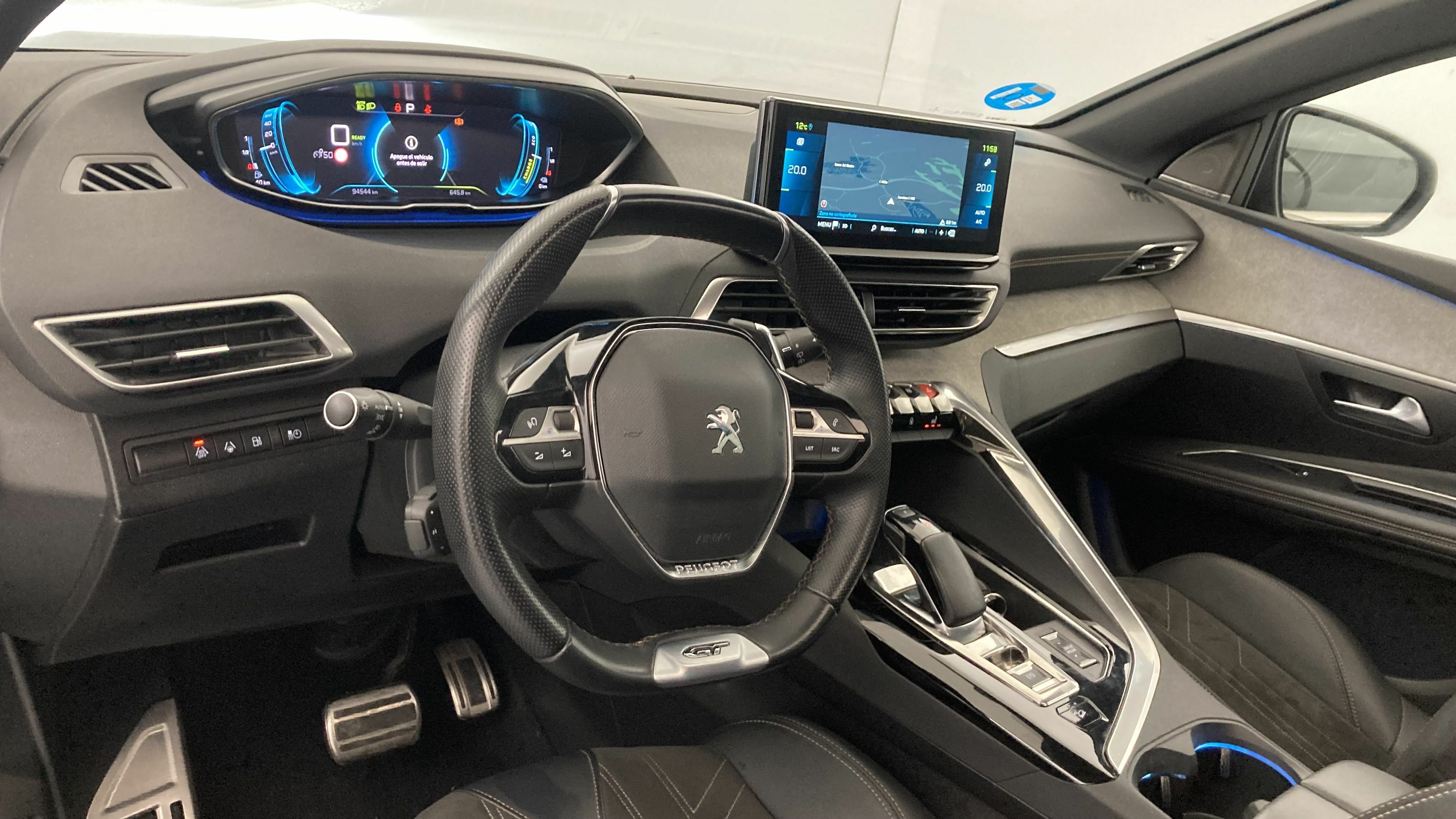 peugeot 3008 gt pack 1.6 HYBRID 300 EAT PHEV 2022 gris artense / negro 14