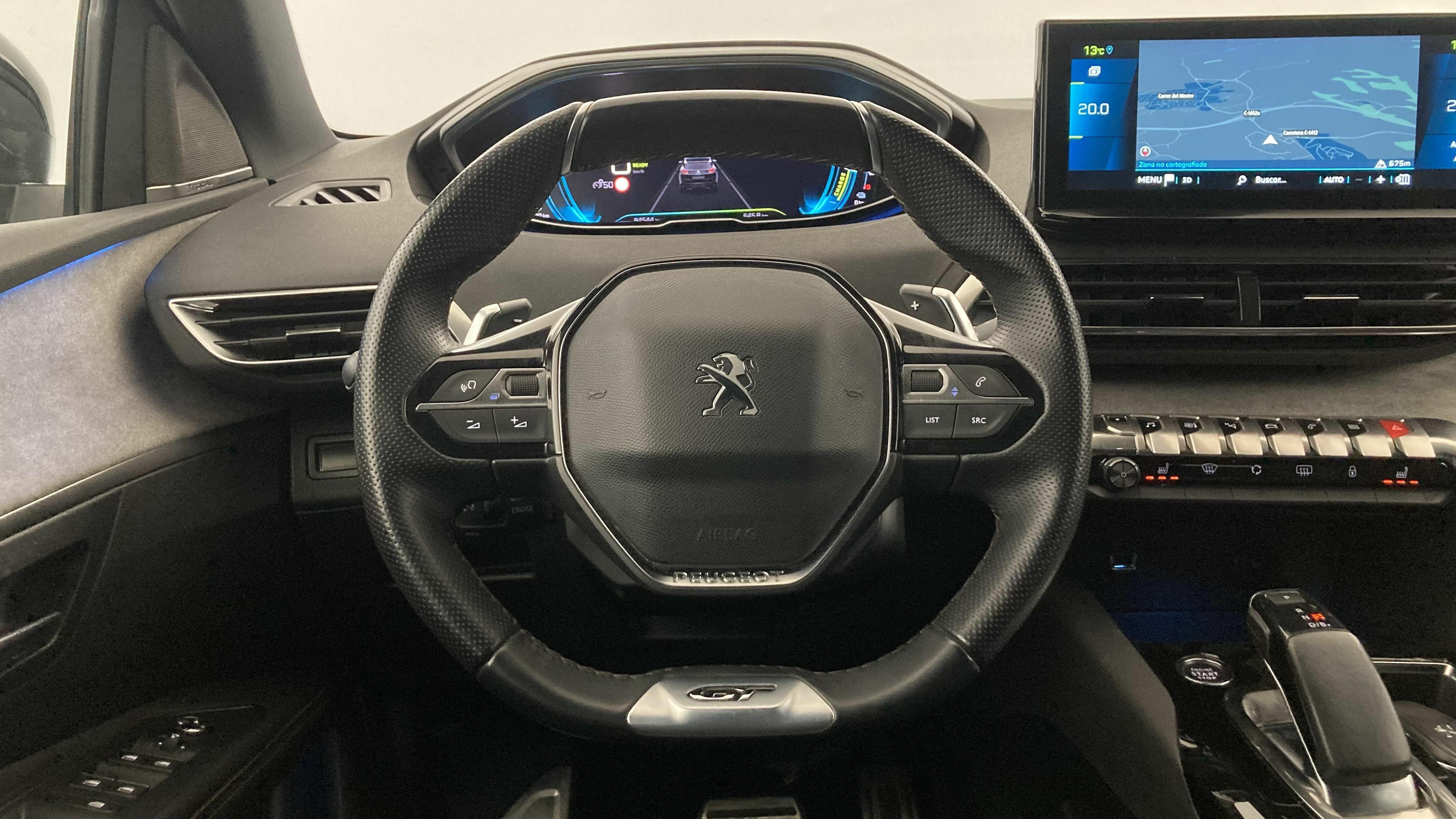 peugeot 3008 gt pack 1.6 HYBRID 300 EAT PHEV 2022 gris artense / negro 16