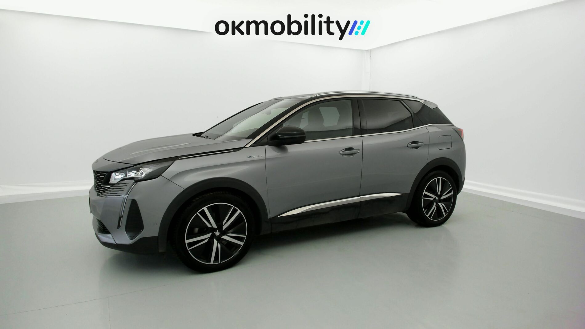 peugeot 3008 gt pack 1.6 HYBRID 300 EAT PHEV 2022 gris artense / negro 4