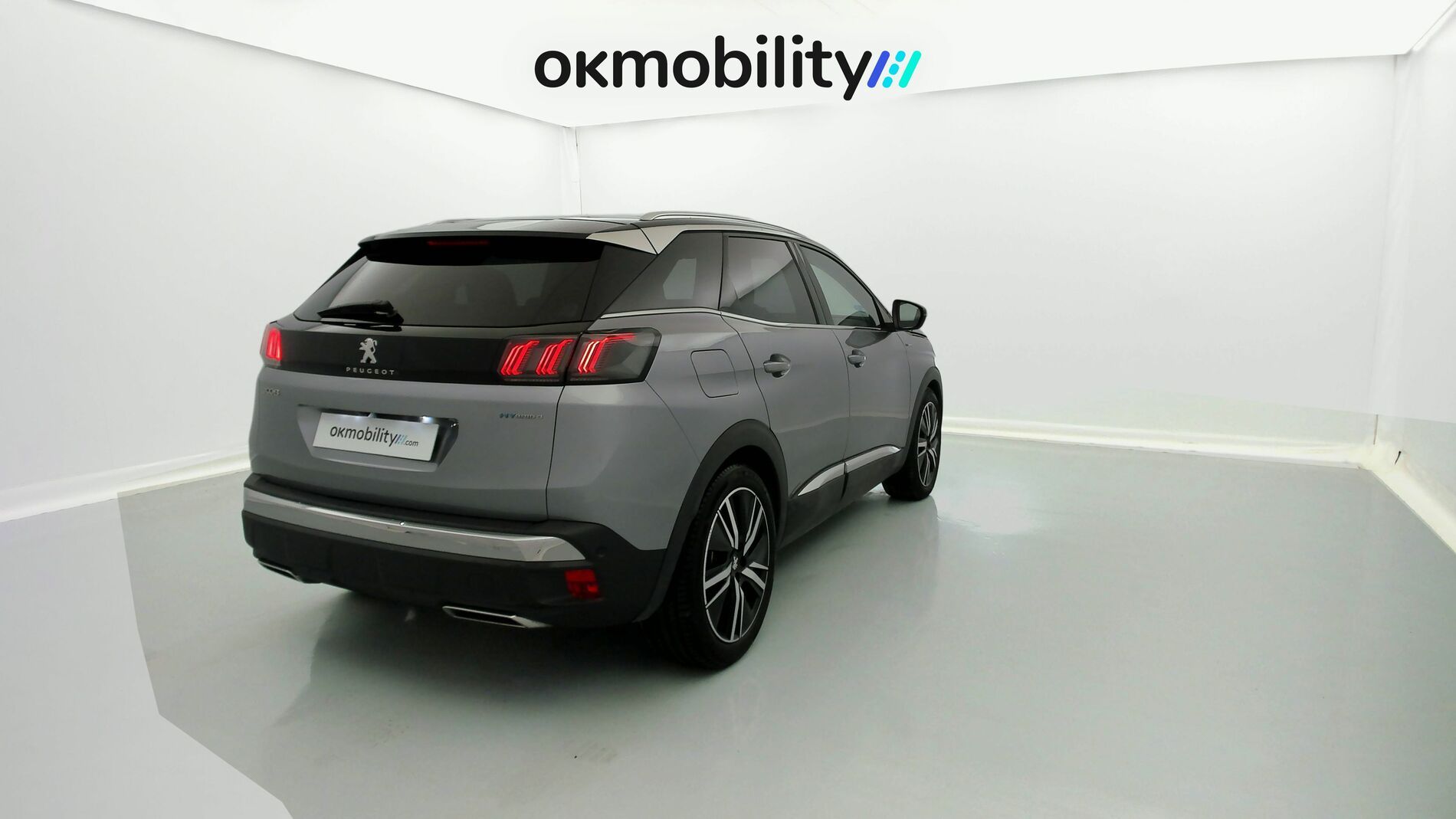 peugeot 3008 gt pack 1.6 HYBRID 300 EAT PHEV 2022 gris artense / negro 10