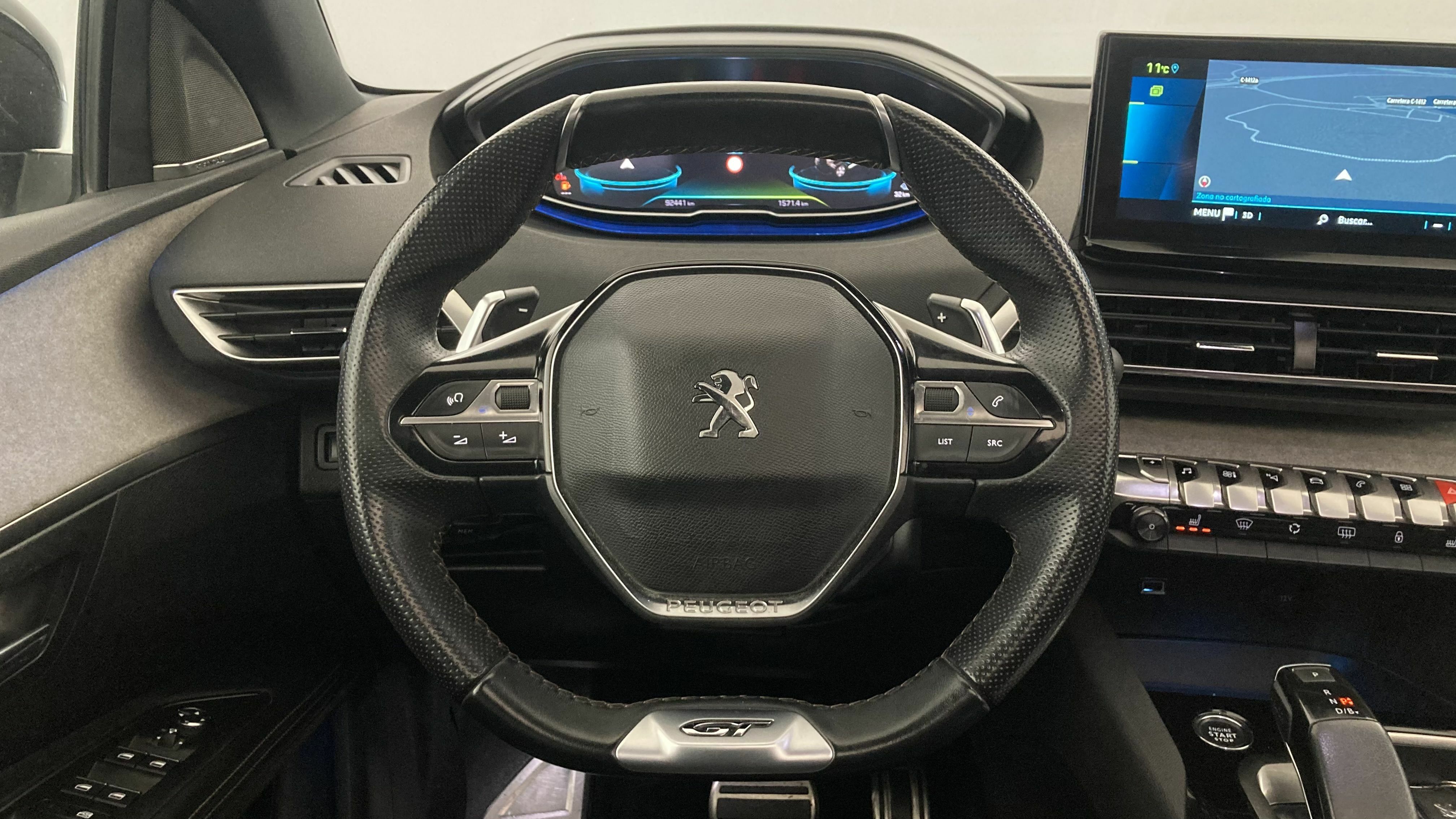 peugeot 3008 gt pack 1.6 HYBRID 300 EAT PHEV 2022 gris artense / negro 16