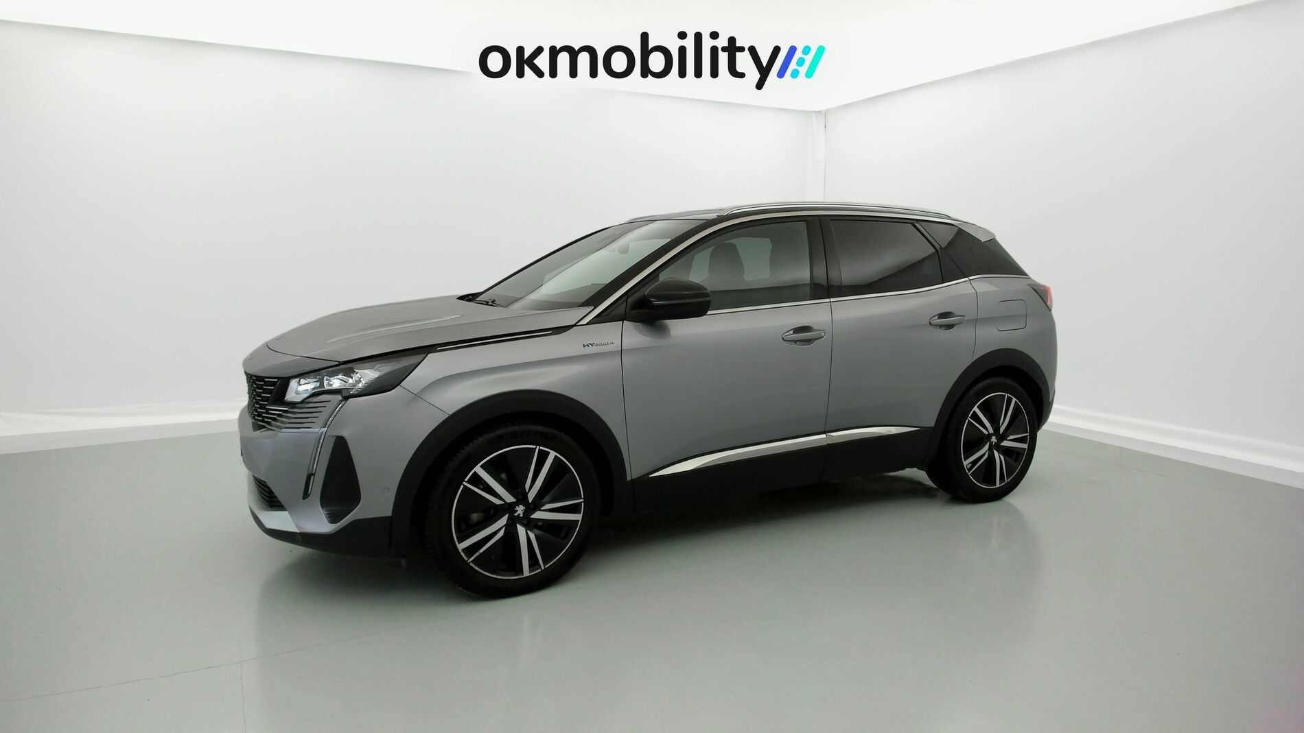 peugeot 3008 gt pack 1.6 HYBRID 300 EAT PHEV 2022 gris artense / negro 4